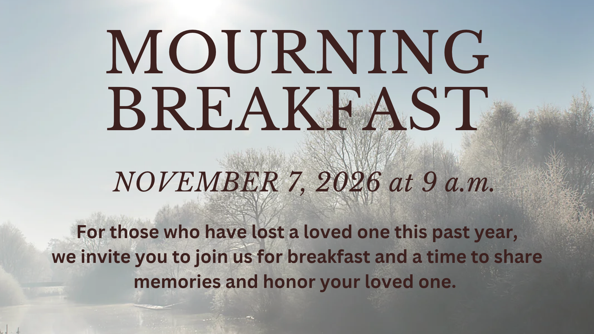 Mourning Breakfast