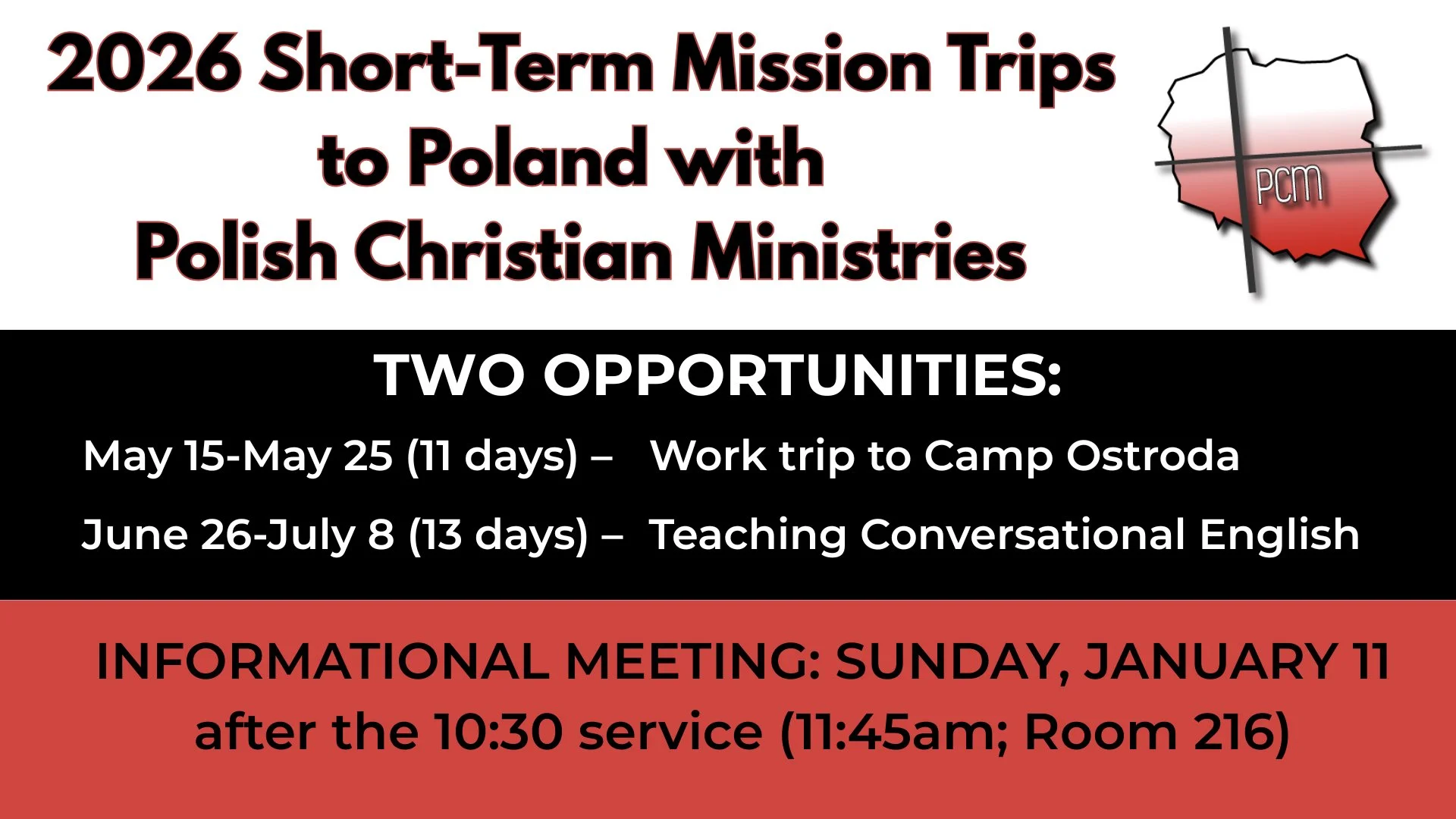 Poland Mission Trips Info Meeting