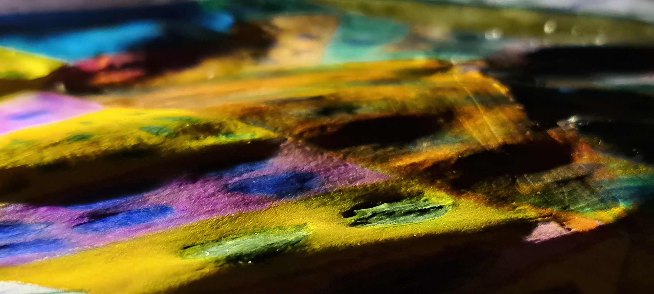 PV02 - Sunken Garden- abstract nature giclée print by PureHue.