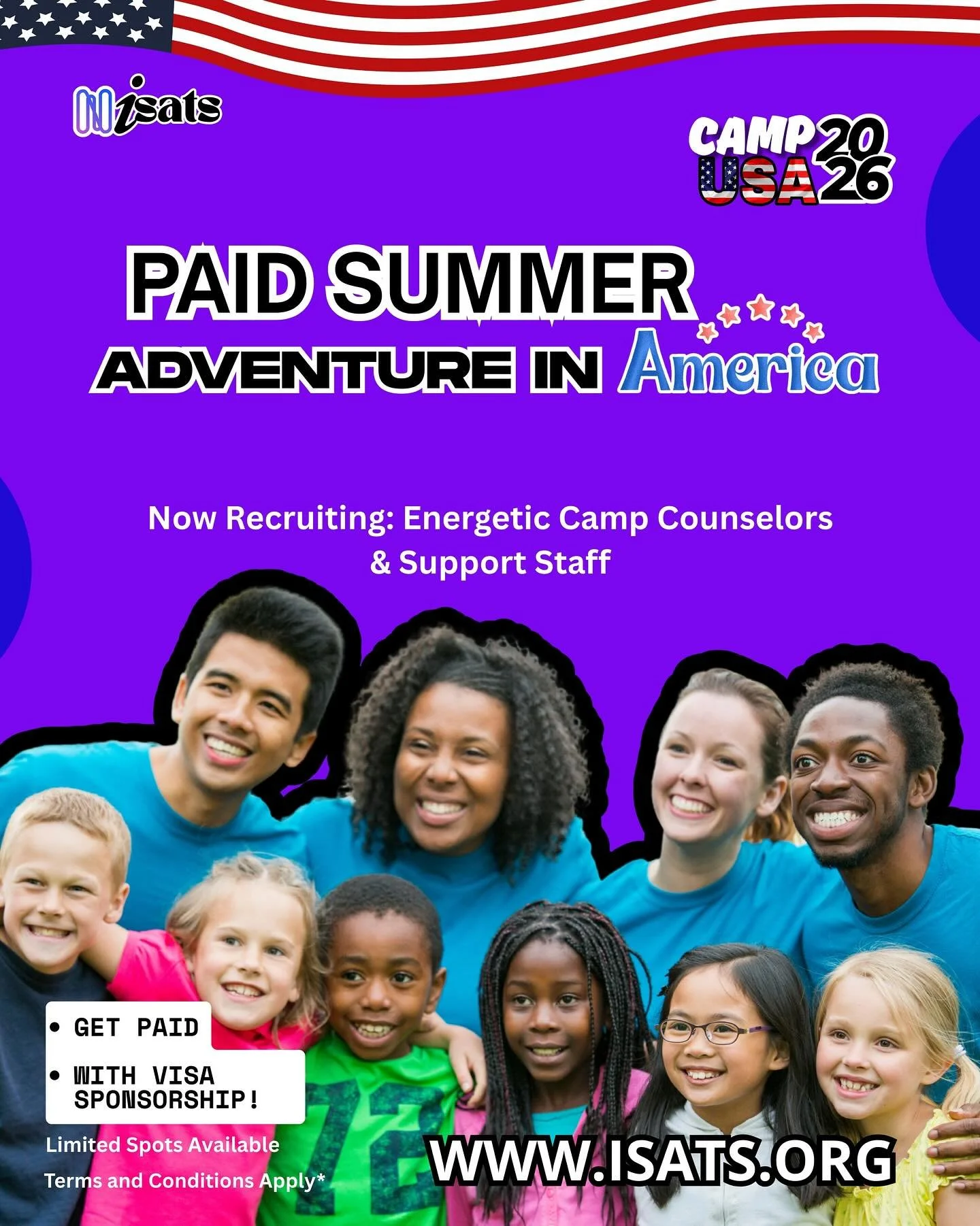 Applications Now Open! 
We&rsquo;re officially accepting applications for the Camp Counselor USA Program 2025/2026! 🇺🇸✨
Ready for the summer of a lifetime? Work, travel, and make unforgettable memories in the USA!

📩 Apply now &ndash;
#CampCounsel