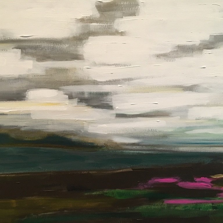 Abstract Painting of a Homer, AK landscape.