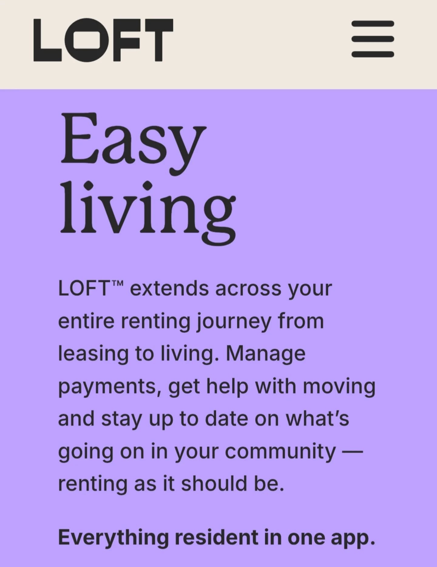 Simplify your apartment life at The Mill on 76 ✨

Use our LOFT Living Resident Portal to pay rent online, submit maintenance requests, and stay connected with our Branson apartment community &mdash; all from your phone.

Convenient. Modern. Connected