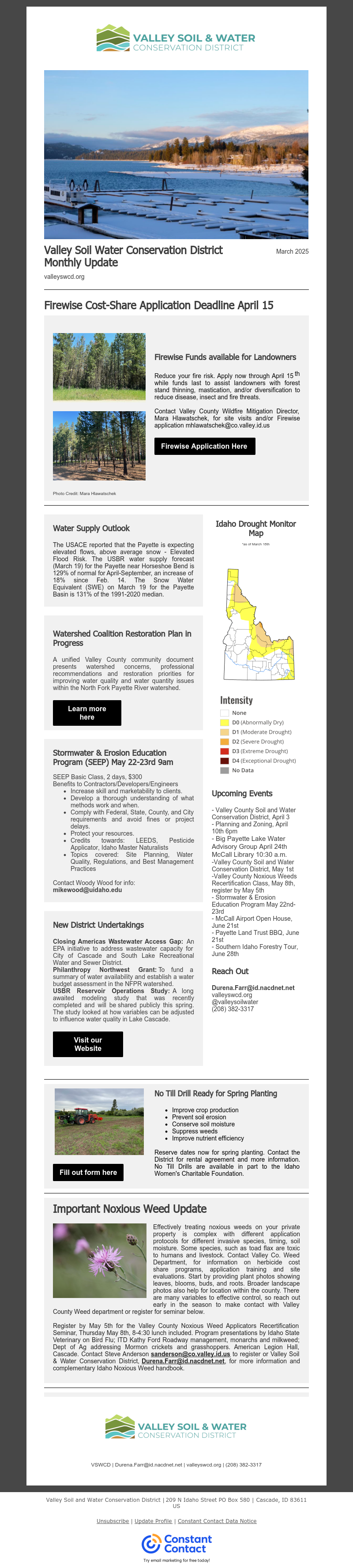 March 2025 Email Newsletter