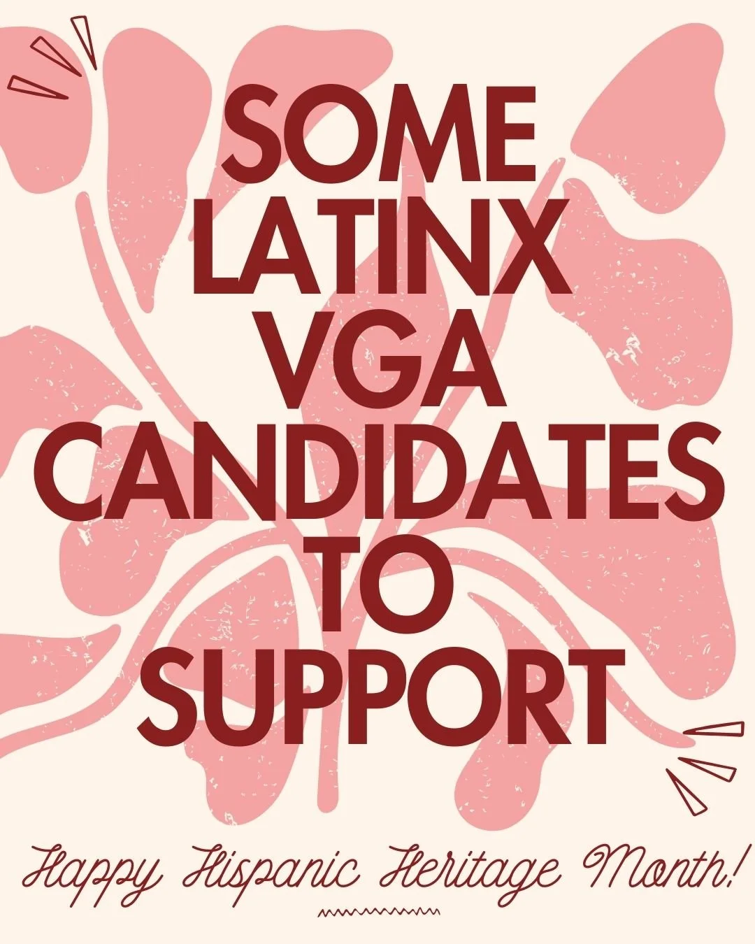 In recognition of Hispanic Heritage Month, we wanted to feature the Latinx candidates we've endorsed for seats in the VGA. Please help us celebrate by supporting one of these campaigns!