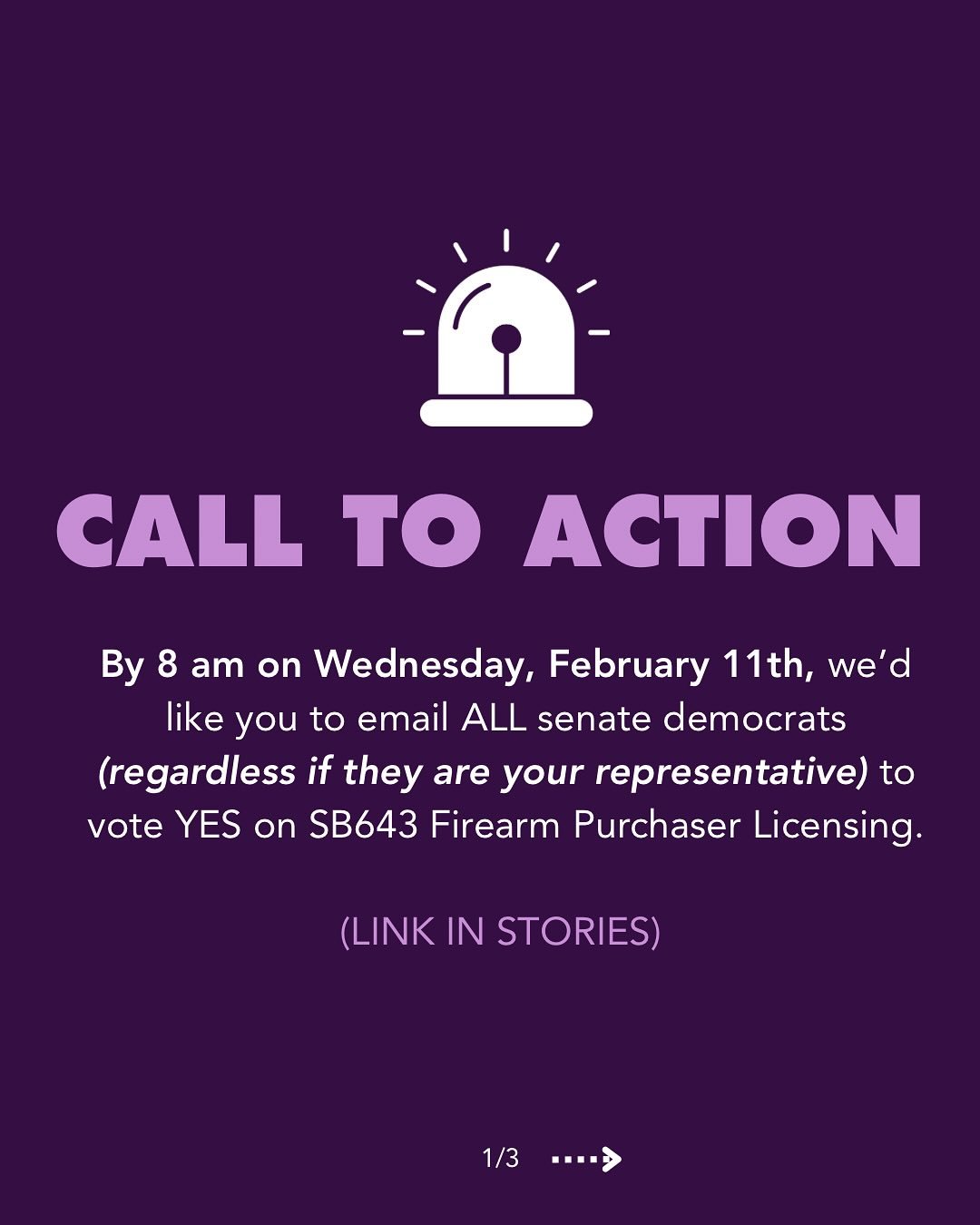 🚨Time Sensitive CTA! You can do this in front of the TV tonight! Please email all Senate Democrats and urge them to vote YES on SB643. Thank you for your advocacy!