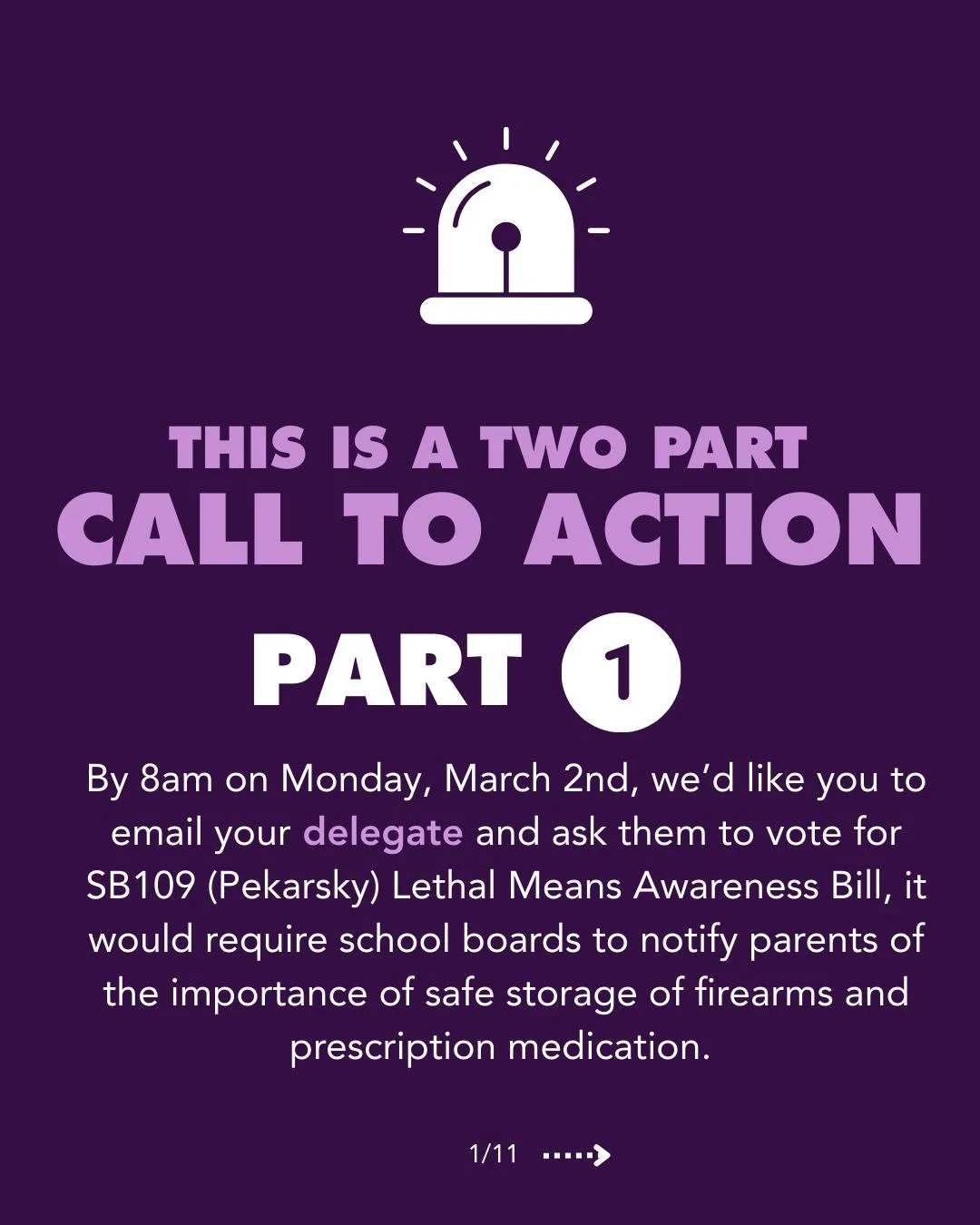 We're particularly excited about this common sense bill. We had the opportunity to work on it with Del. Cohen and Sen Pekarsky last session.

One of our board members has a child in Chesterfield County Public Schools. In their parent handbook, there 