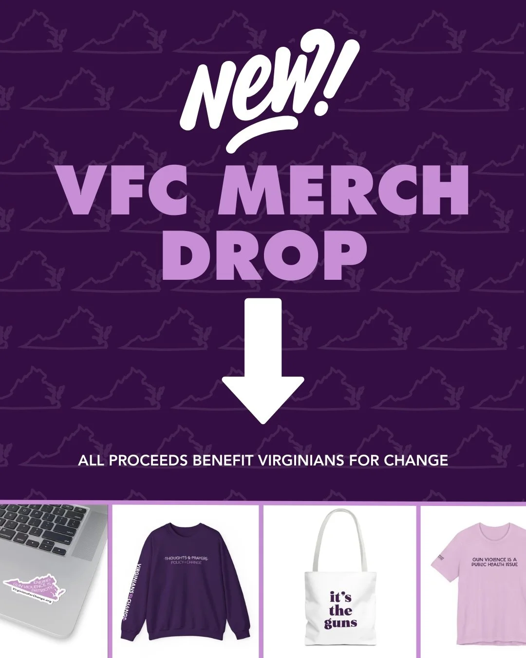New merch designed by our one and only @karaannecreative are available on our website! They ship directly to you and proceeds go to the work we do at VFC! Drop your favorite item in the comments below