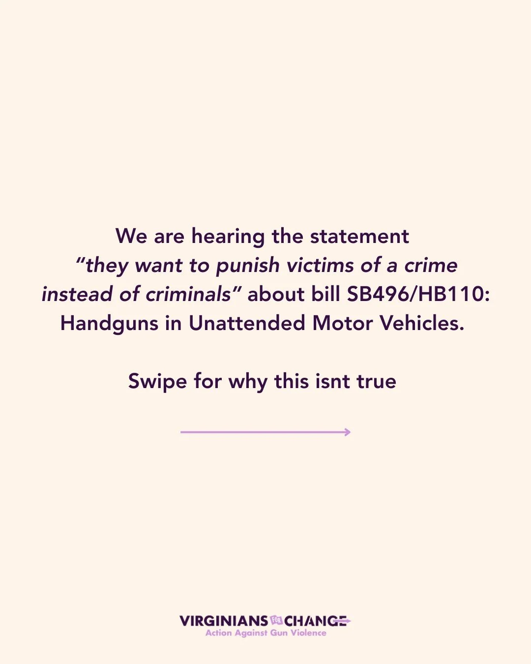 Starting July 1, all Virginians will need to store any handg*ns left in their unattended vehicle in a locked, hard-sided container. We've heard a lot of misinformation on this new law, so swipe through to understand it better!
