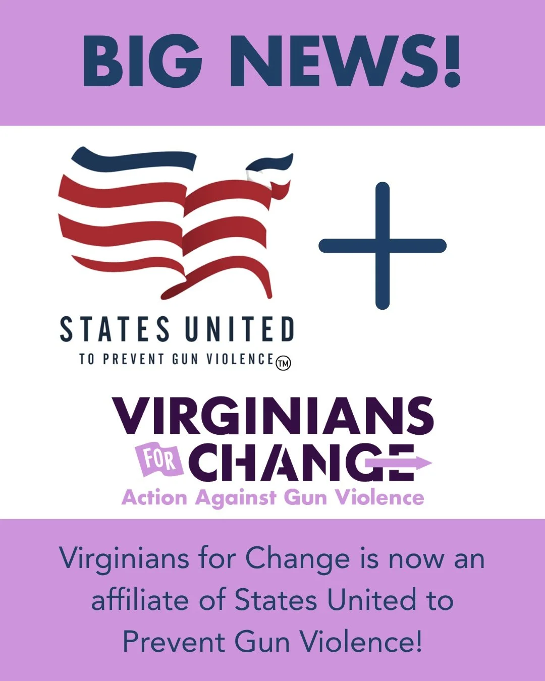 We&rsquo;re excited to announce that Virginians for Change has officially joined States United to Prevent Gun Violence as a Virginia affiliate.

This partnership strengthens our ability to advocate for safer communities across the Commonwealth while 