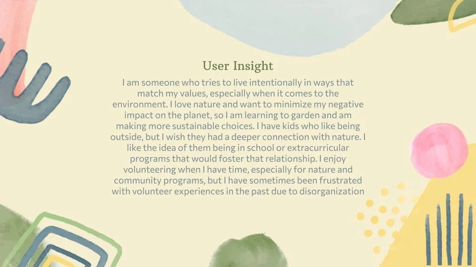 User Insight Statement