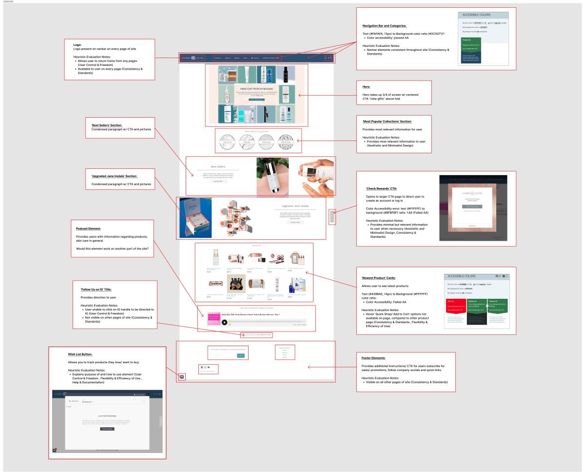Homepage Heuristic Analysis