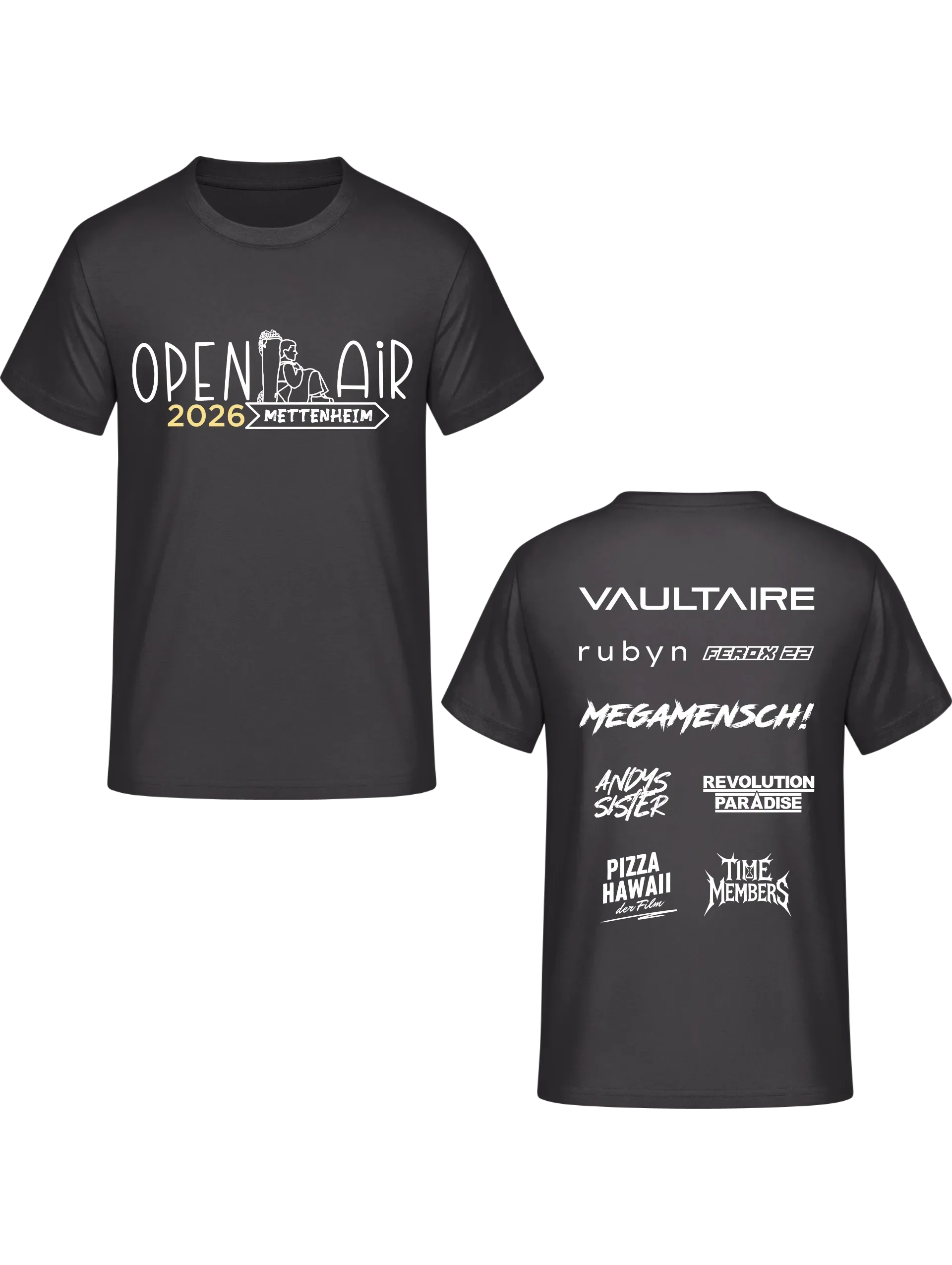 Open Air T-Shirt 2026 Schwarz