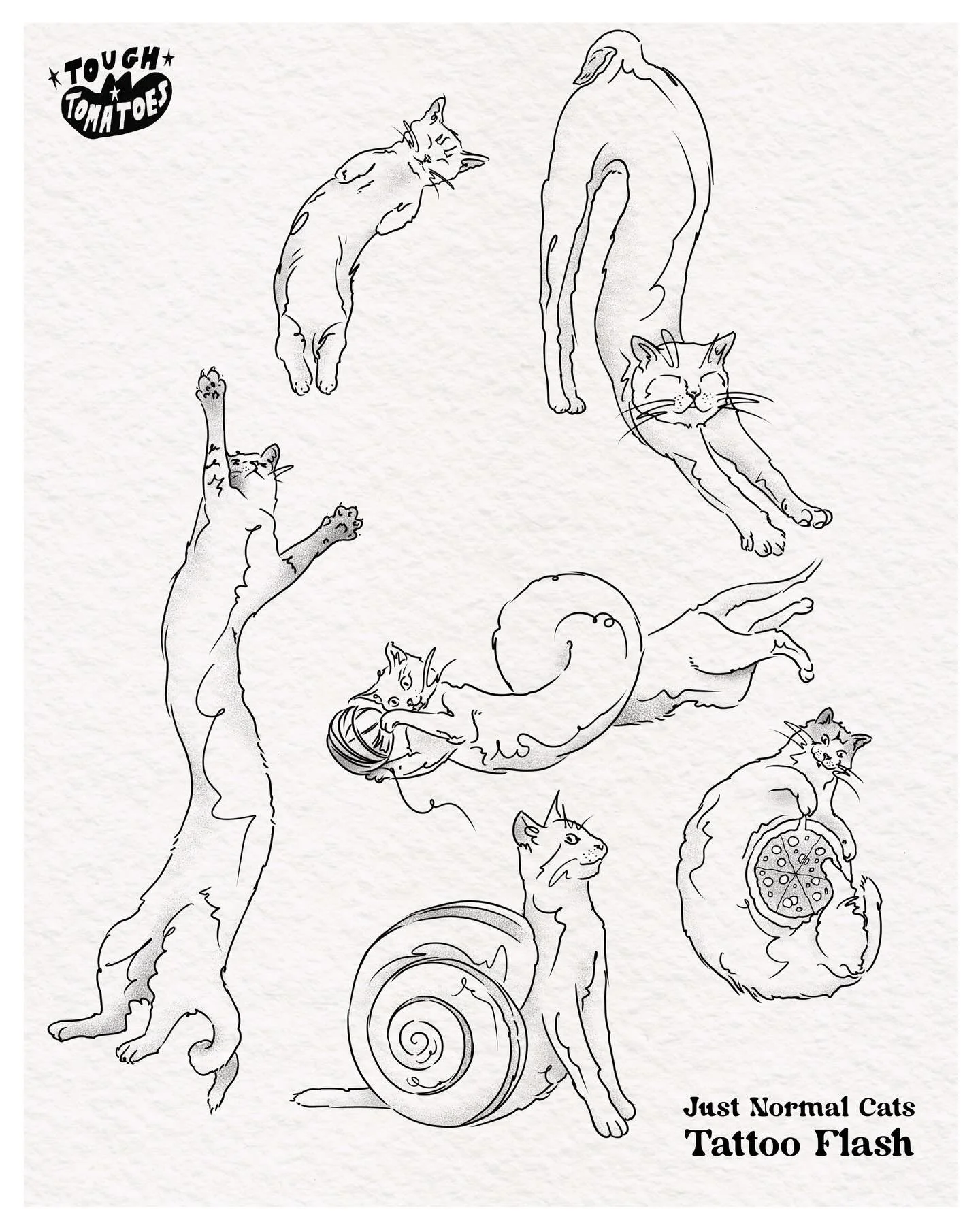 We&rsquo;re just normal cats! Drawing these definitely regular and absolutely to scale kitties was so fun, can&rsquo;t wait to see which ones go first 😅

Now available- last few spots for 2025 going, but books now open for 2026! 🐈