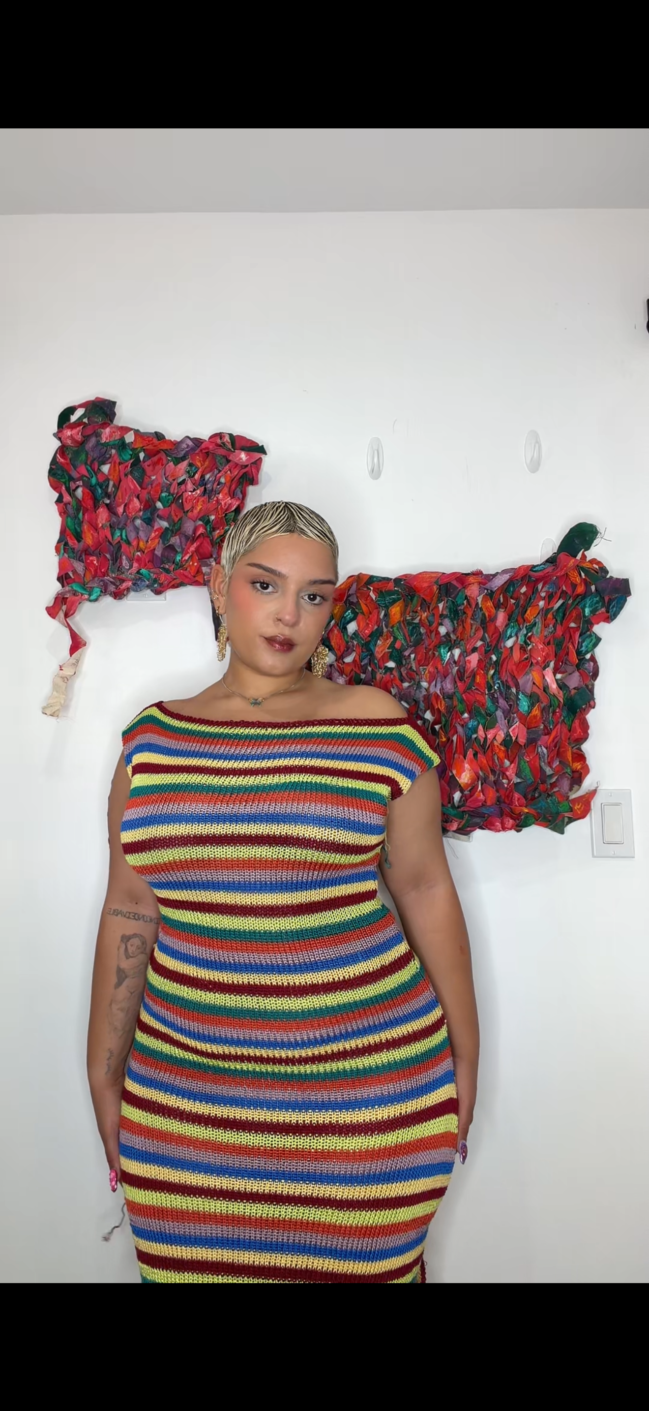 Striped Knit Dress