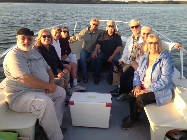 Guests on a boat cruise