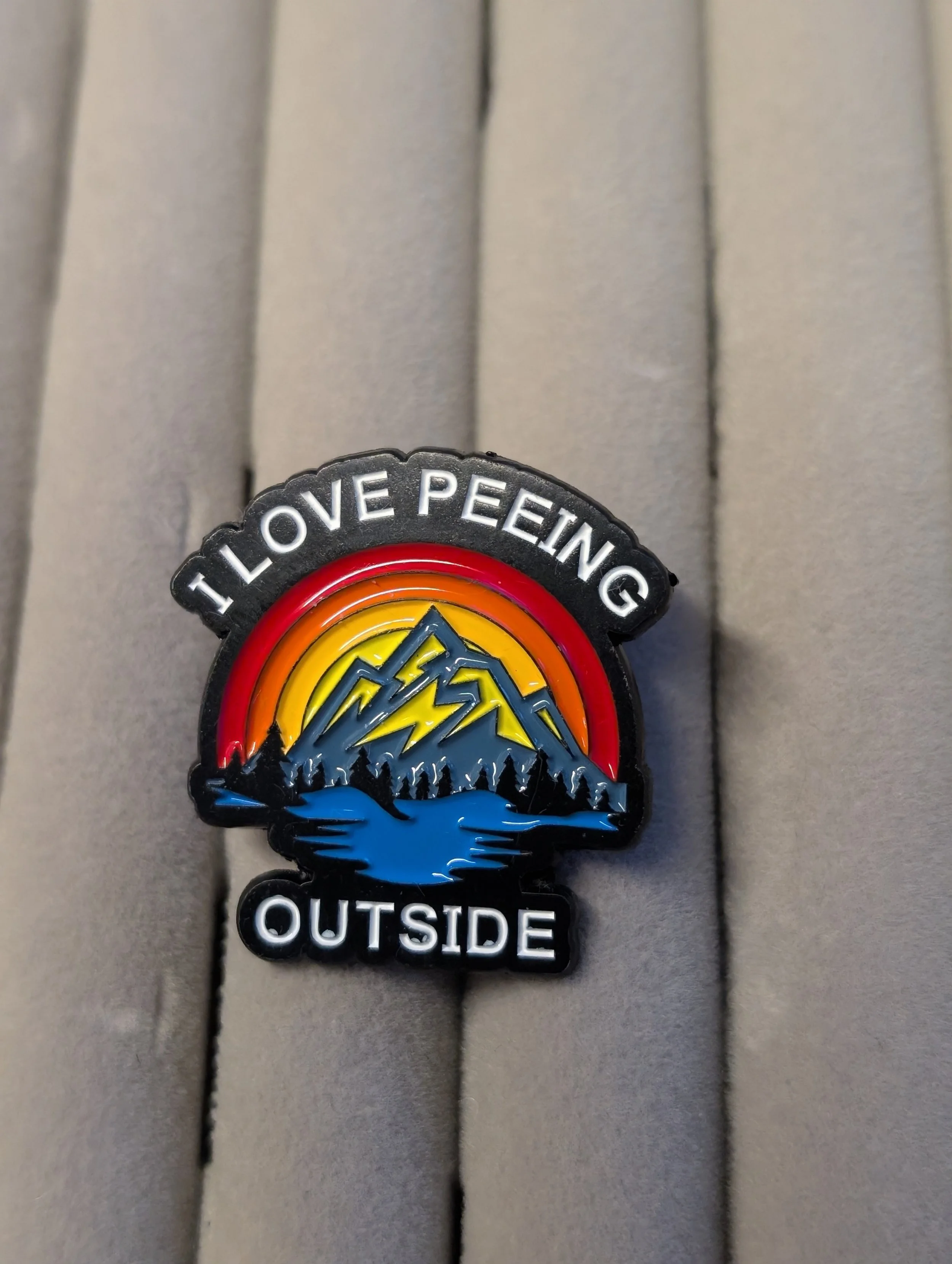 'I Love Peeing Outside' Enamel Pin