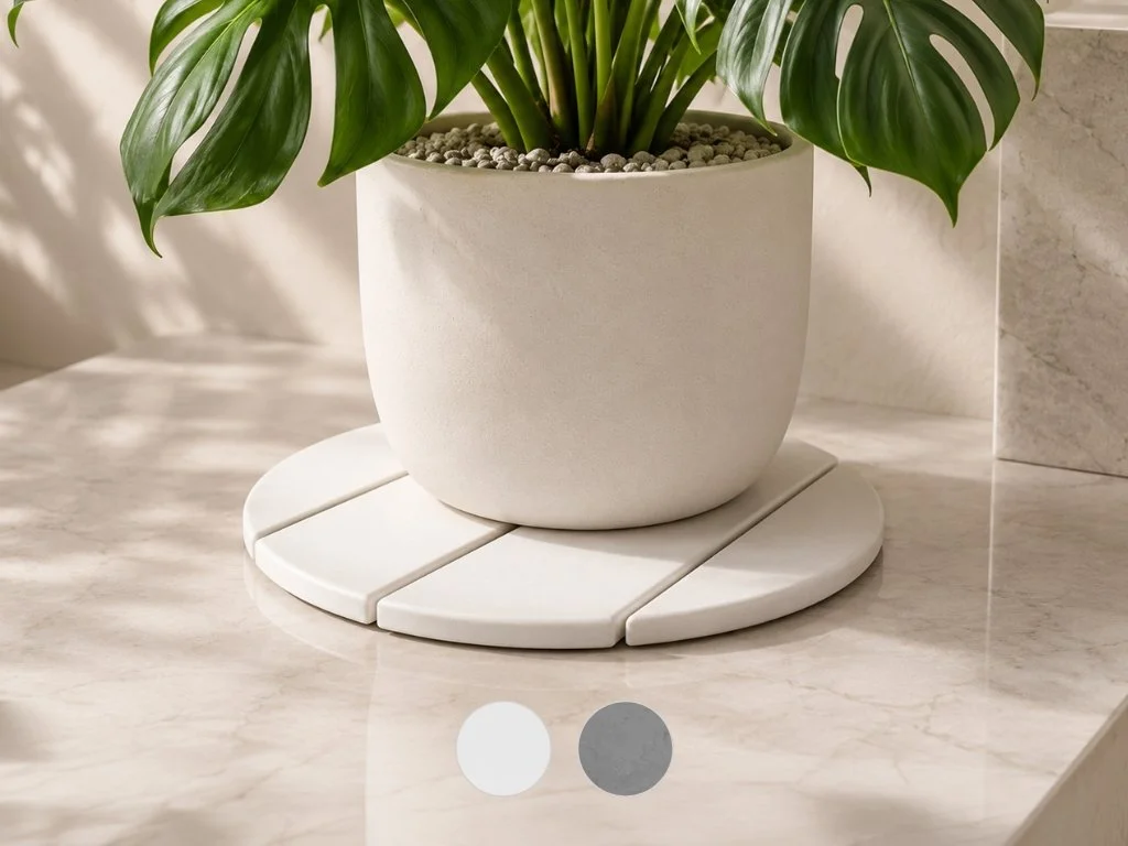 Premium LuxeStone Diatomite Stone Water-Absorbing Saucer