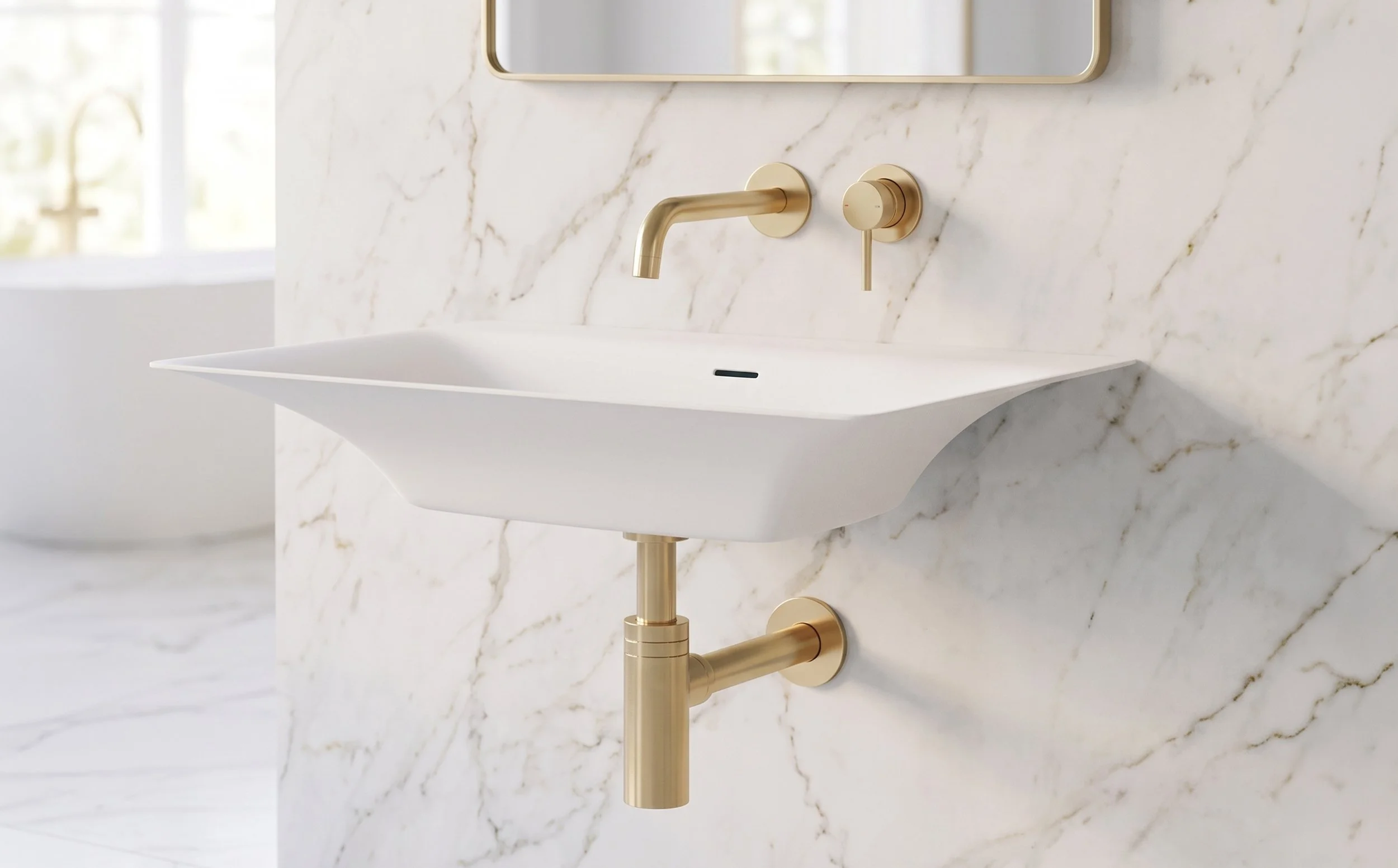 Carmella 24" Wall Mounted Bathroom Sink
