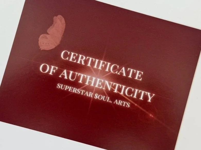 Soul Arts Certificate Of Authenticity