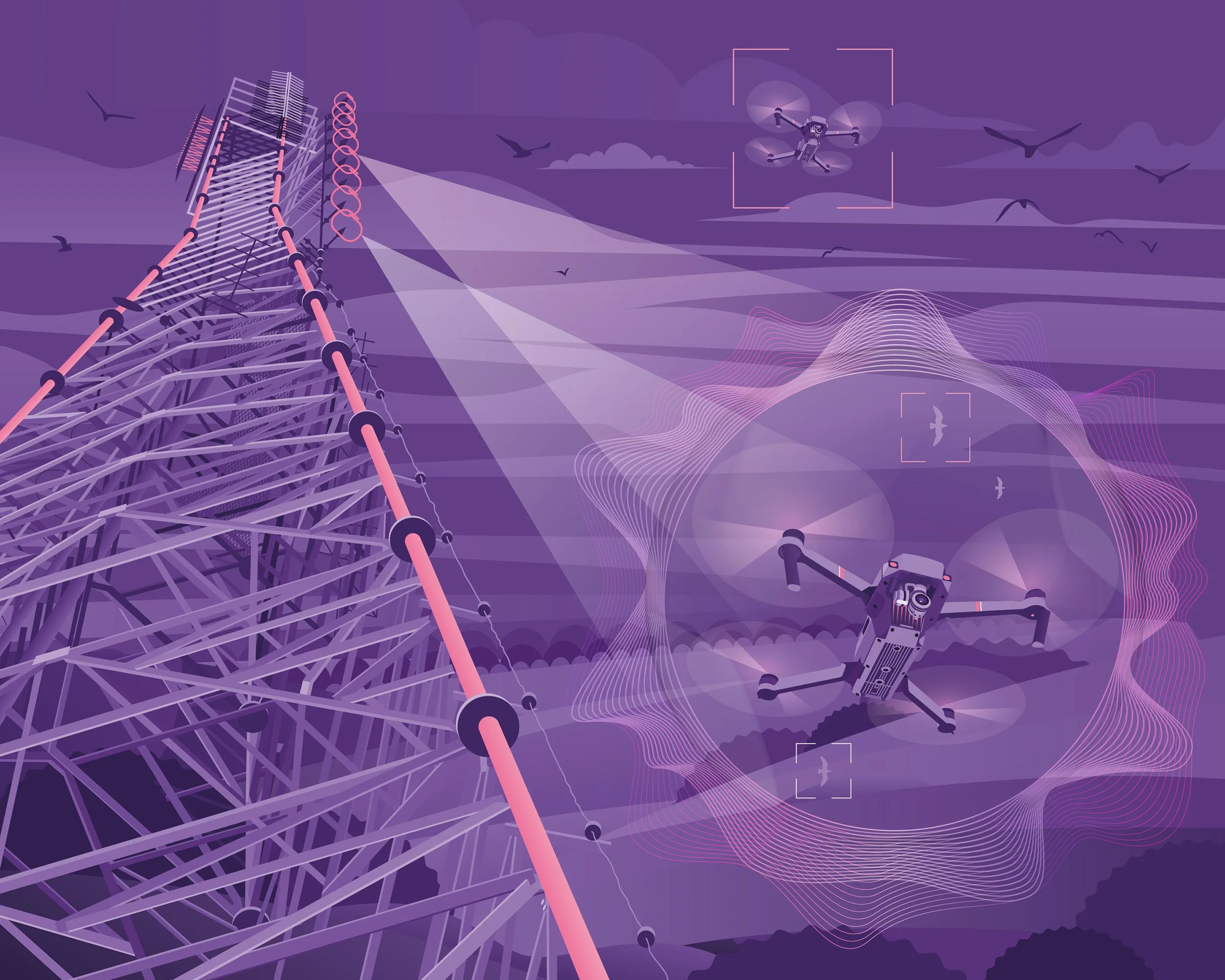  UAS Radar Systems  - Visualising dual-channel radar concepts to communicate target detection and tracking in complex environments.