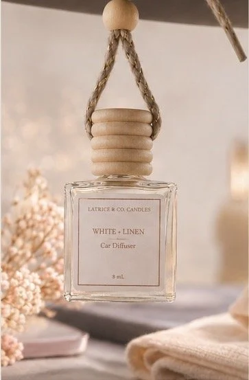 White Linen Car Diffuser