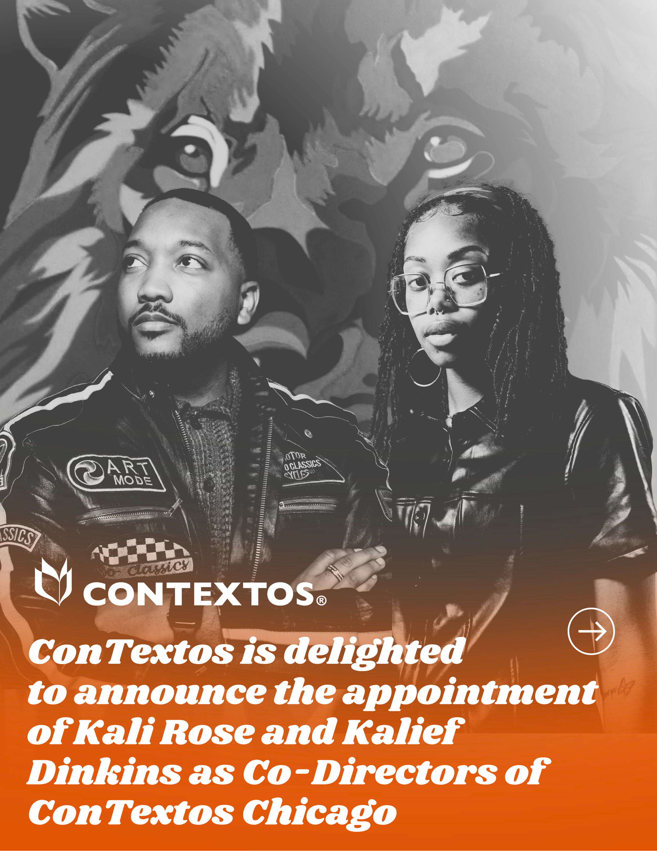 ConTextos is delighted to announce the appointment of Kali Rose and Kalief Dinkins as Co-Directors of ConTextos Chicago.