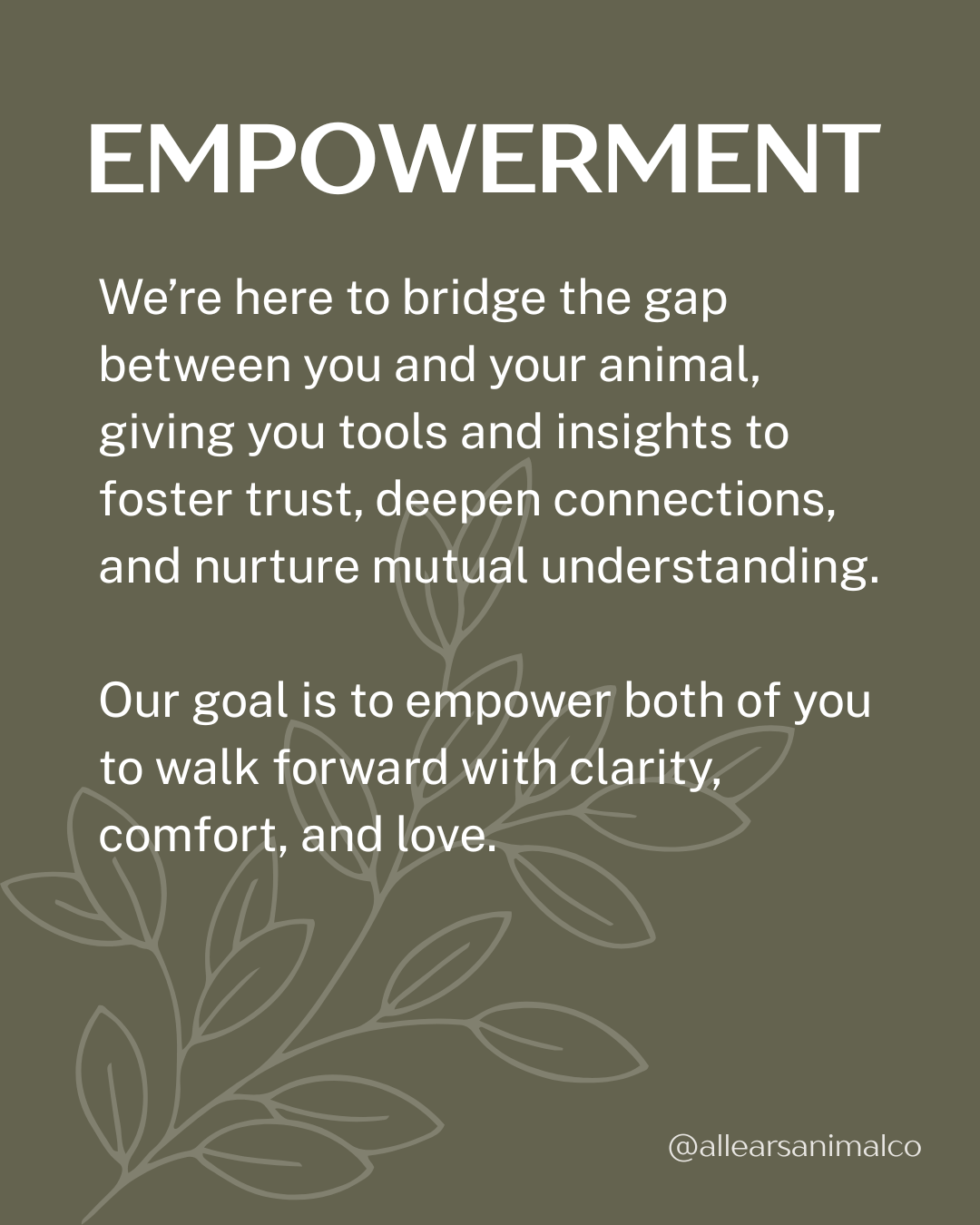 animal communication core values empowerment