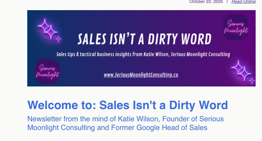 Newsletter Sales Isn’t A Dirty Word