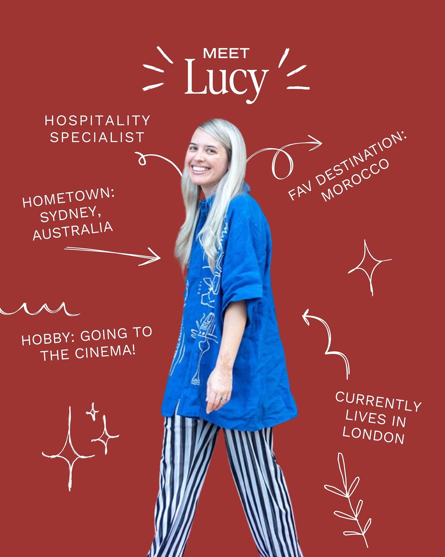 Meet Lucy! As our Hospitality Specialist - and a dedicated trip planner and travel coordinator for Atlas Adventures and Blonde Atlas, Lucy brings warmth, heart and over 12 years of global travel experience to everything she does. Originally from Sydn