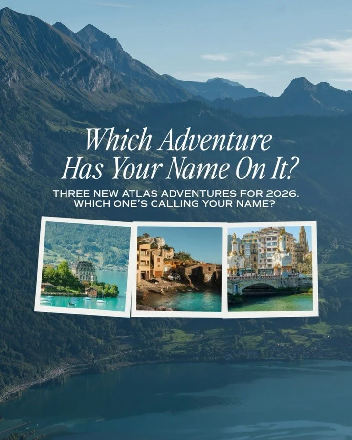 Three new Atlas Adventures are here for 2026 ✨
Each one designed for women who love connection, culture, and a touch of luxury.

Which one has your name on it?

🇪🇸 San Sebasti&aacute;n &amp; Bordeaux
May 10 to 16, 2026
🍷 For the foodies, the wine 