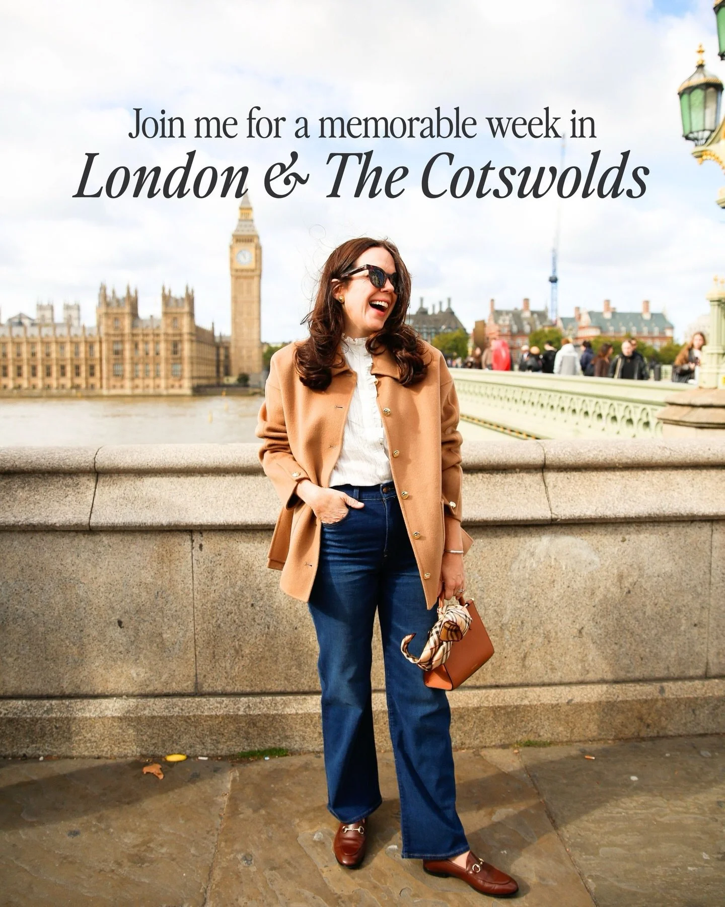 We are so excited to announce that Elizabeth Holmes (journalist, NYT bestselling author of HRH: So Many Thoughts on Royal Style, and one of the leading voices on royal fashion) is joining us once again in London and the Cotswolds this October. And we