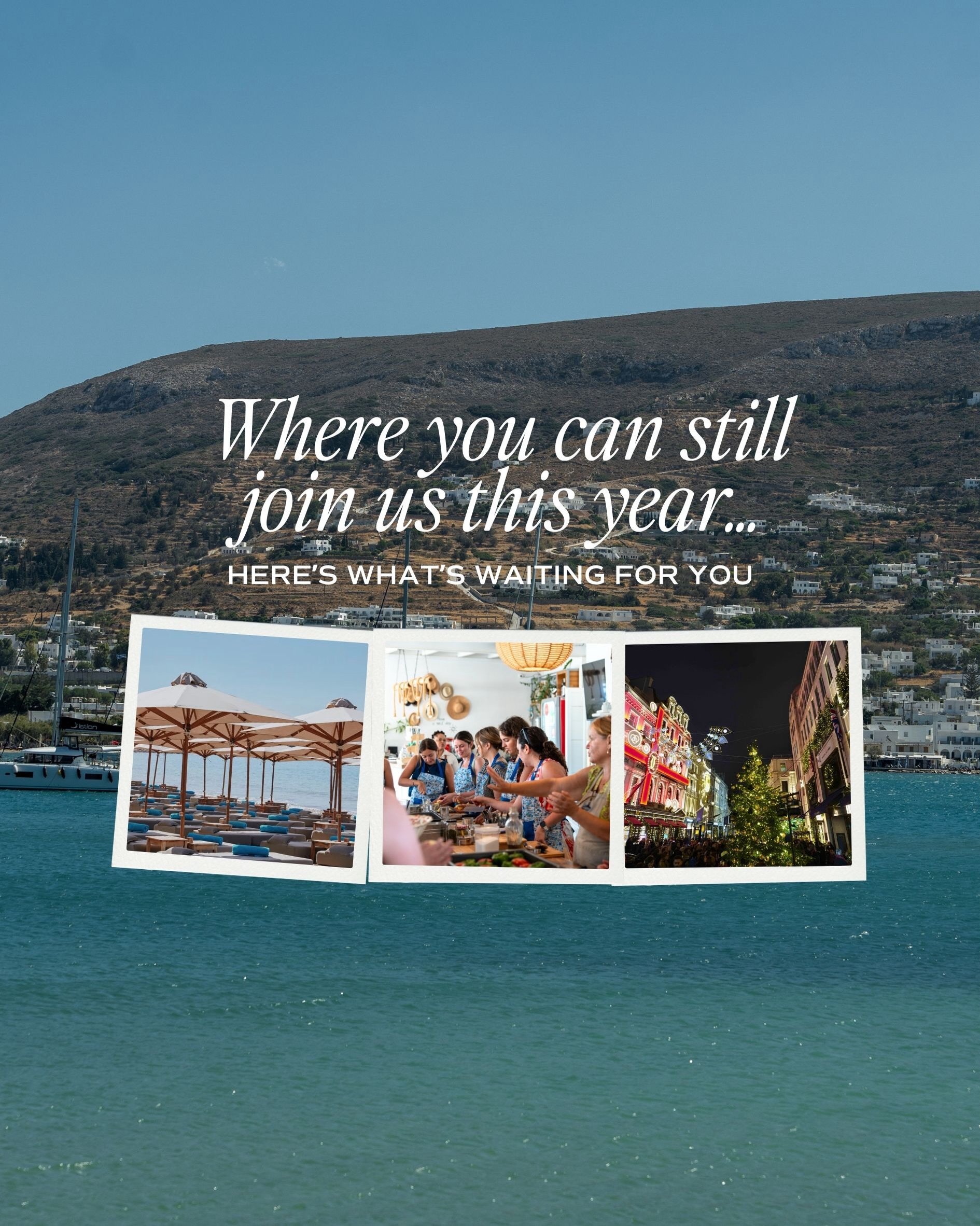 There&rsquo;s still time to make 2026 a year you&rsquo;ll talk about for a long time. Two of our 2026 trips still have spots - including one in the Greek islands that is nearly gone!!! Swipe through for the details, plus an early look at where we&rsq