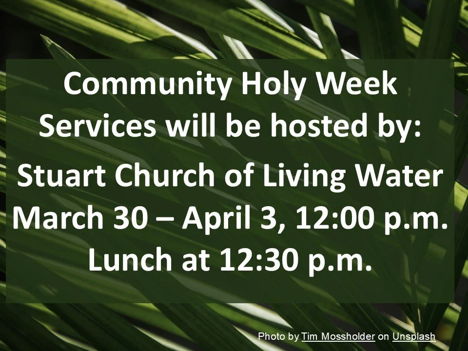 Community Holy Week Services