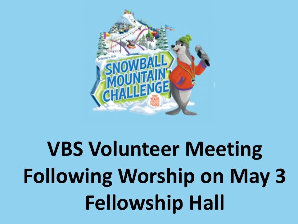 VBS Volunteer Meeting