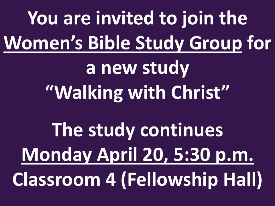 Women's Small Group Bible Study