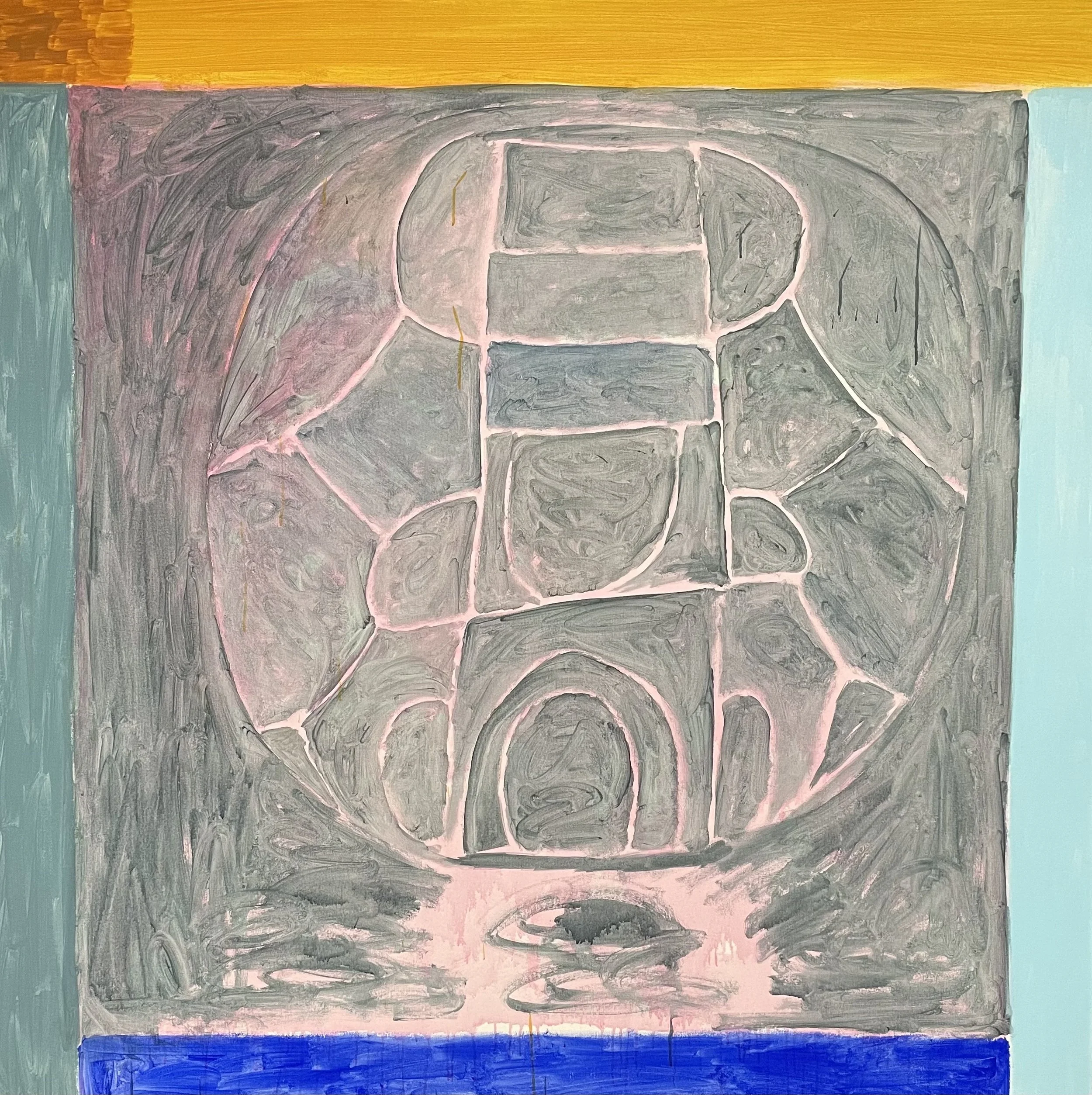 Desire, acrylic on canvas, 60x60 inches, 2021