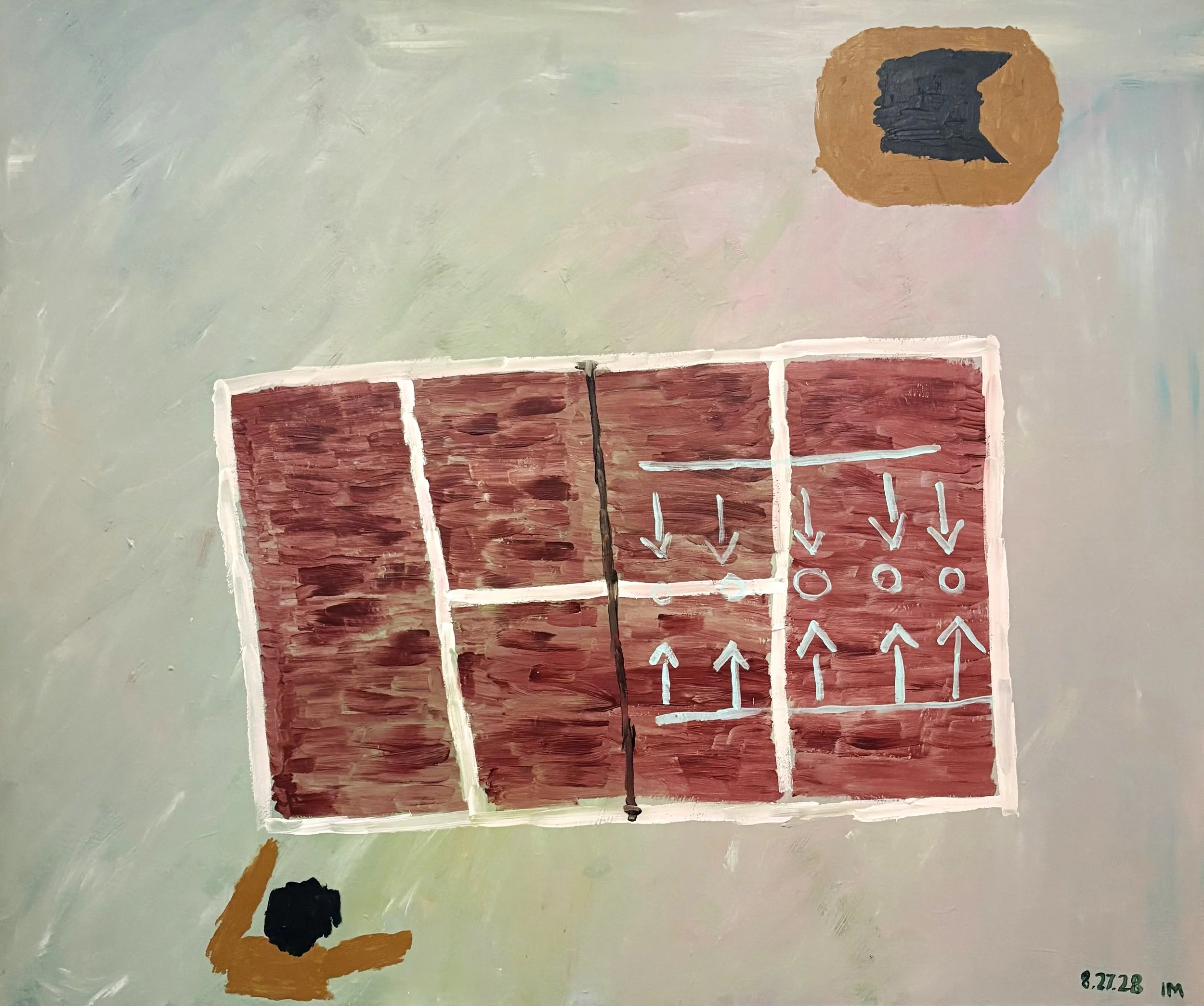 To cover the distance,
Acrylic on canvas,
60x72 inches,
2025