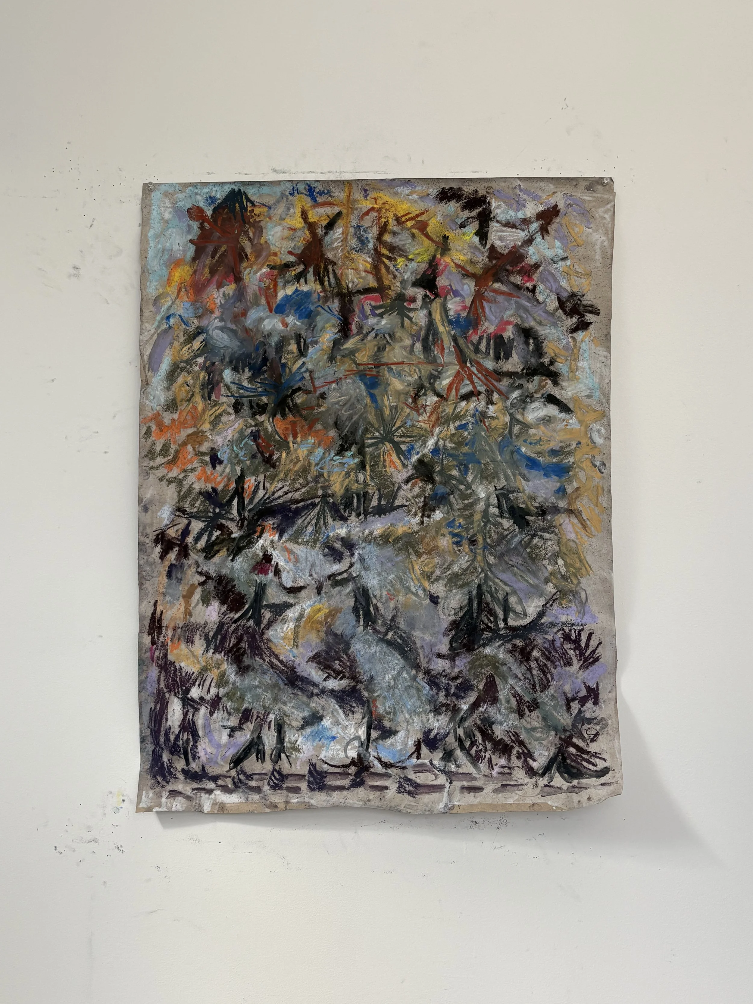 Physical, pastel on paper, 38x26 inches, 2026