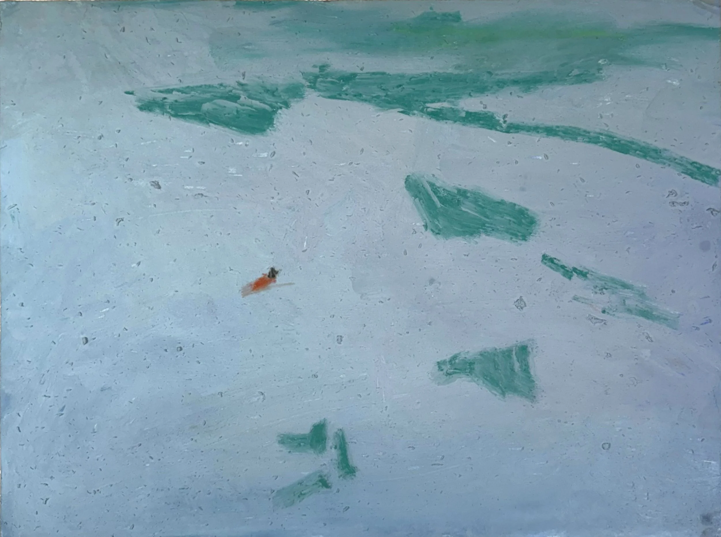 The oceanic feeling, pastel on paper, 9x12 inches, 2024