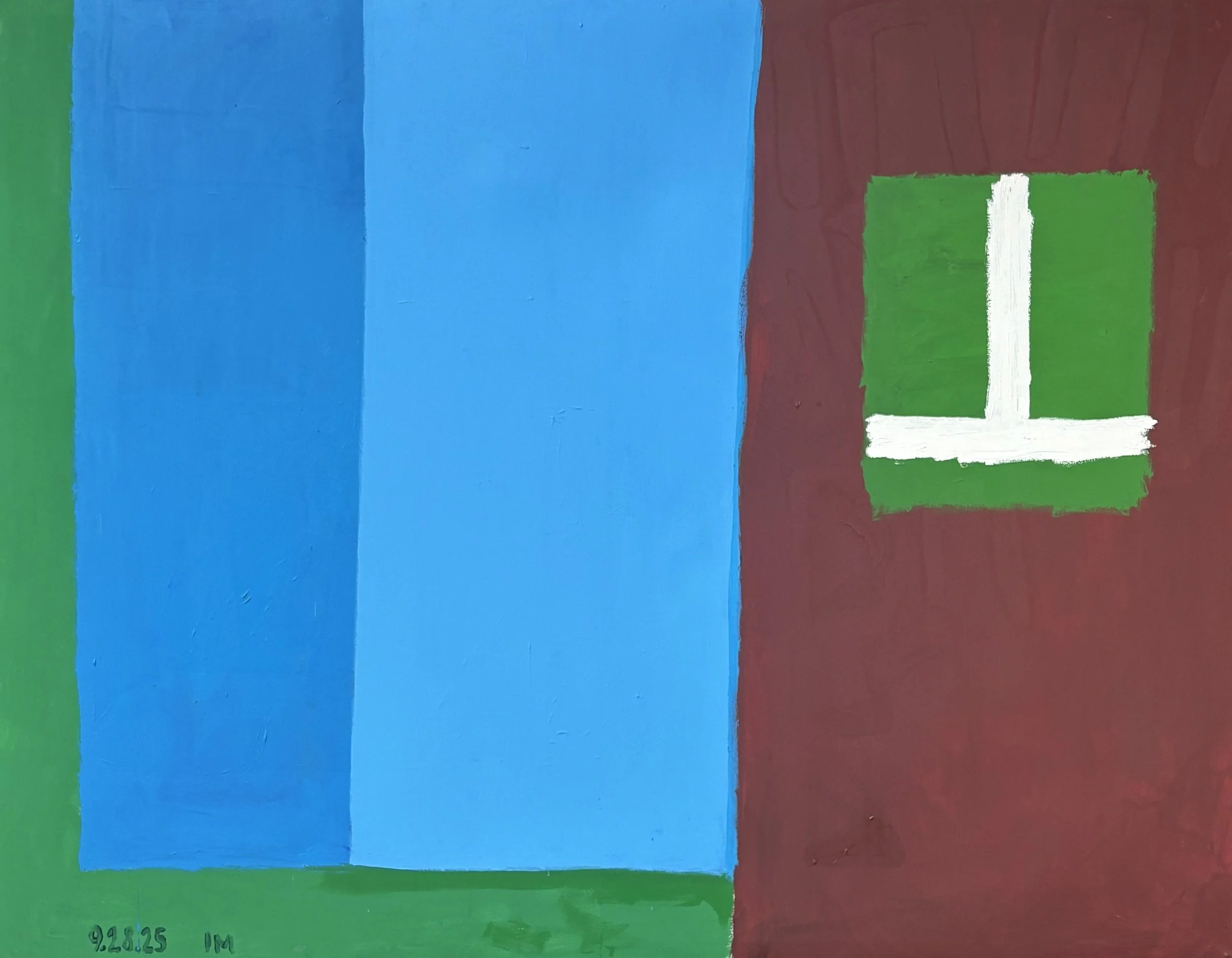 Kathi says I talk in circles, acrylic on canvas, 60x72 inches, 2025