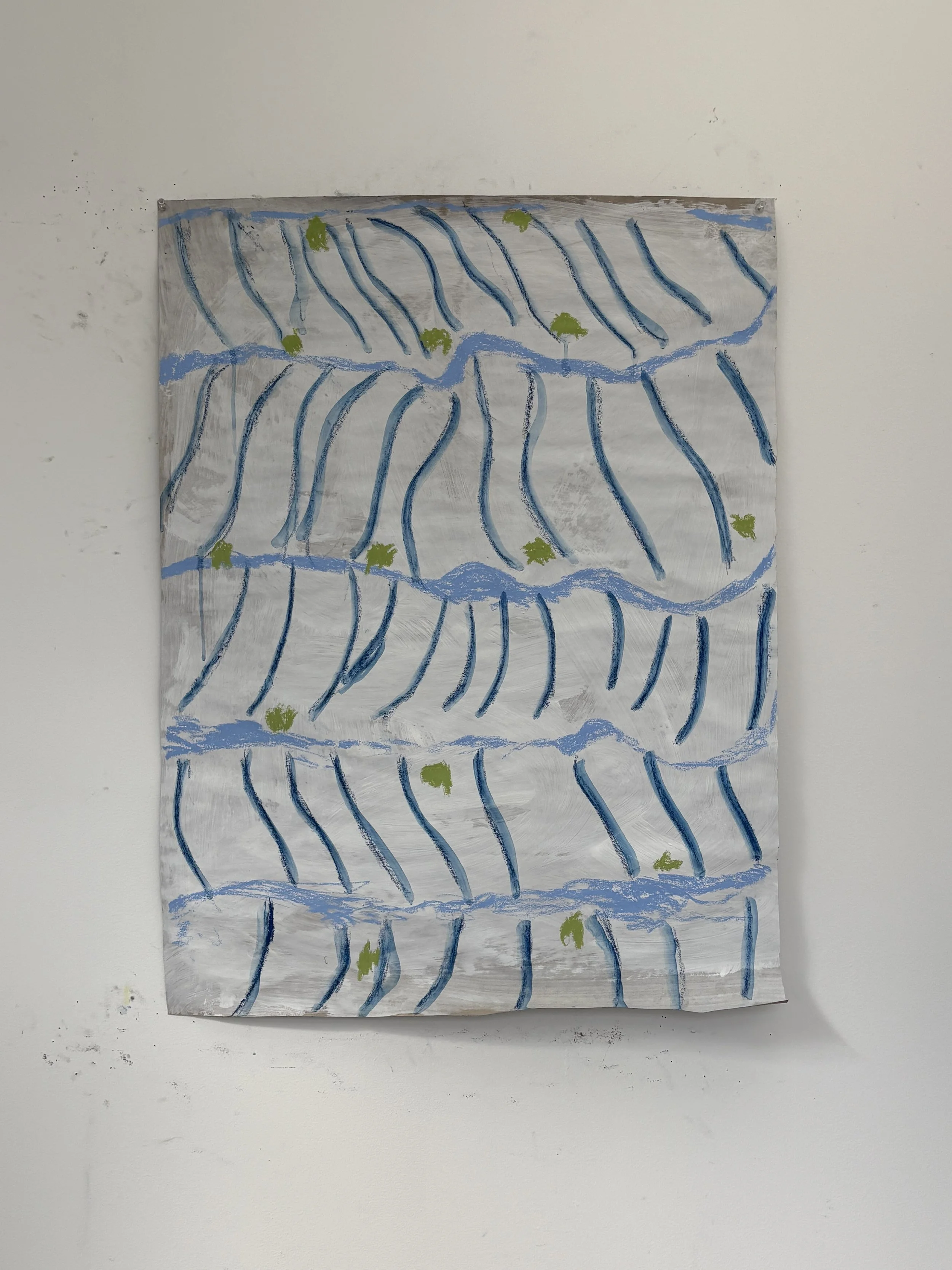 Sounds of nature, pastel on paper, 38x26 inches, 2026