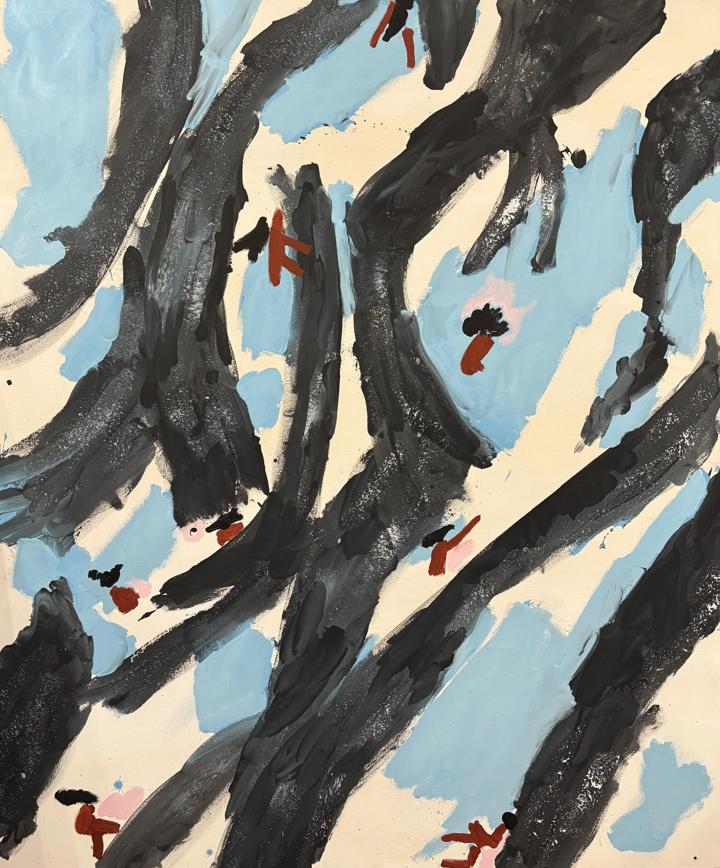 Animists, acrylic on canvas, 72x60 inches, 2025