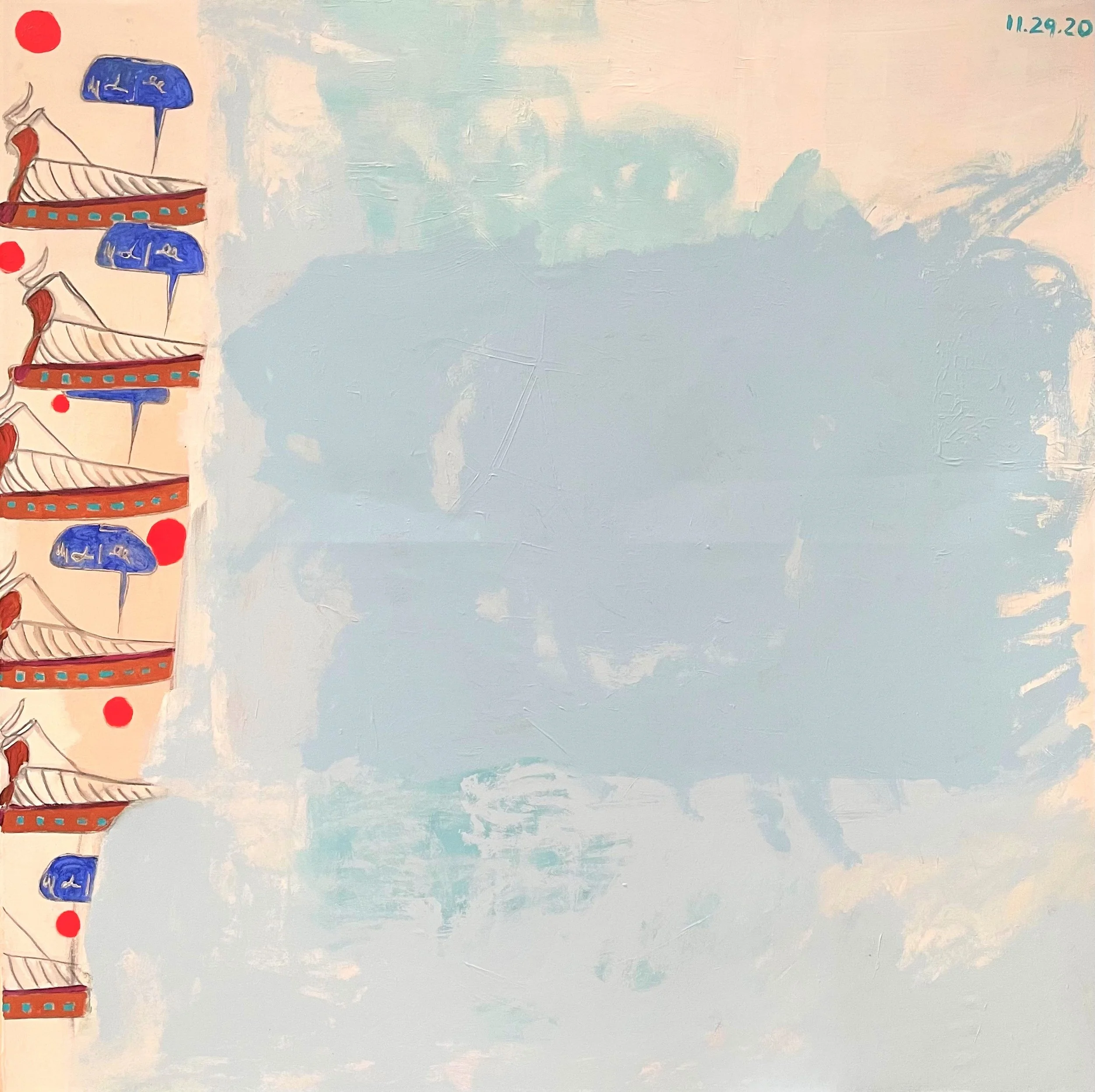 Commodity, acrylic on canvas, 60x60 inches, 2020