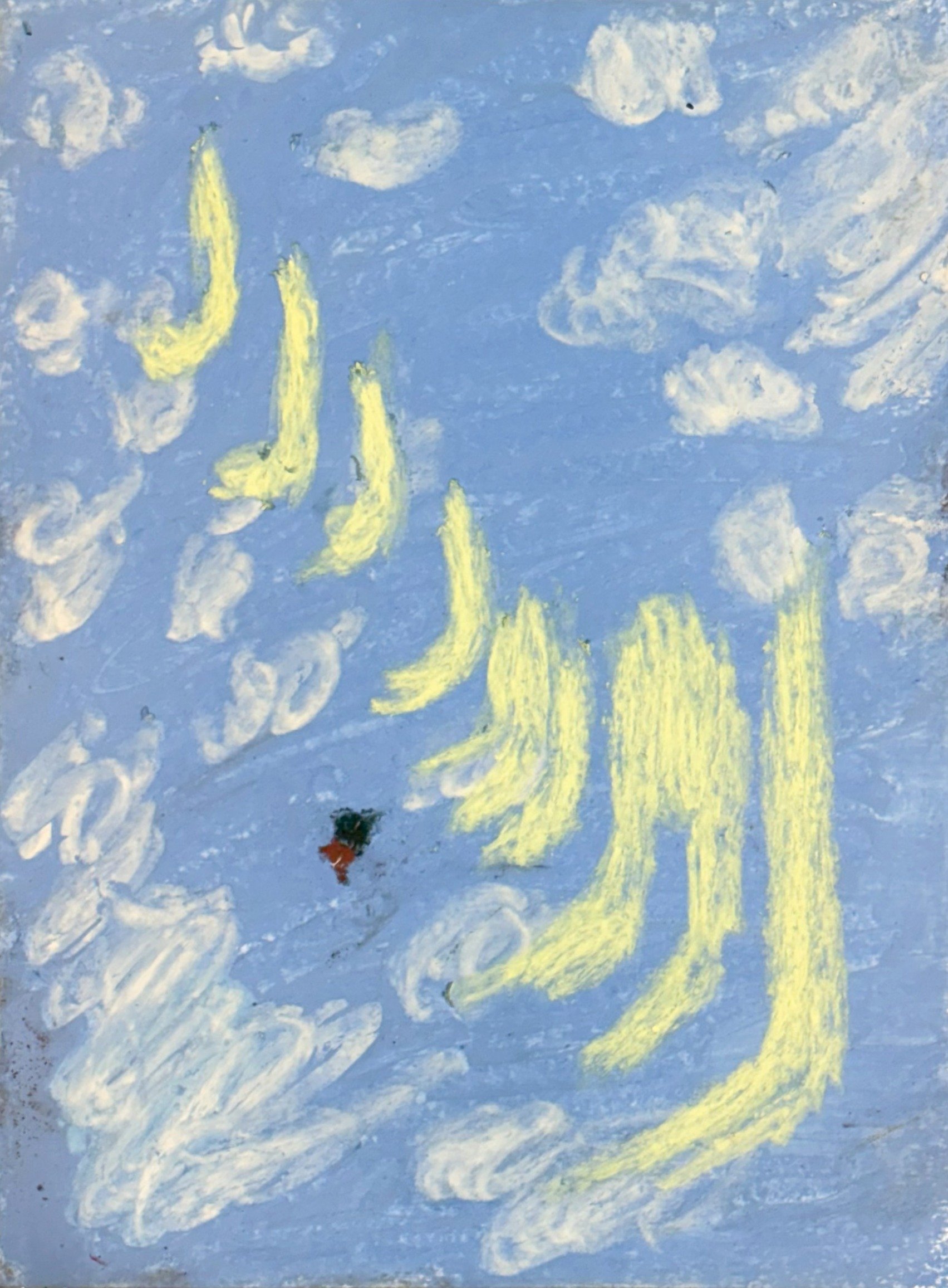 Autonomy, pastel on paper, 12x9 inches, 2024