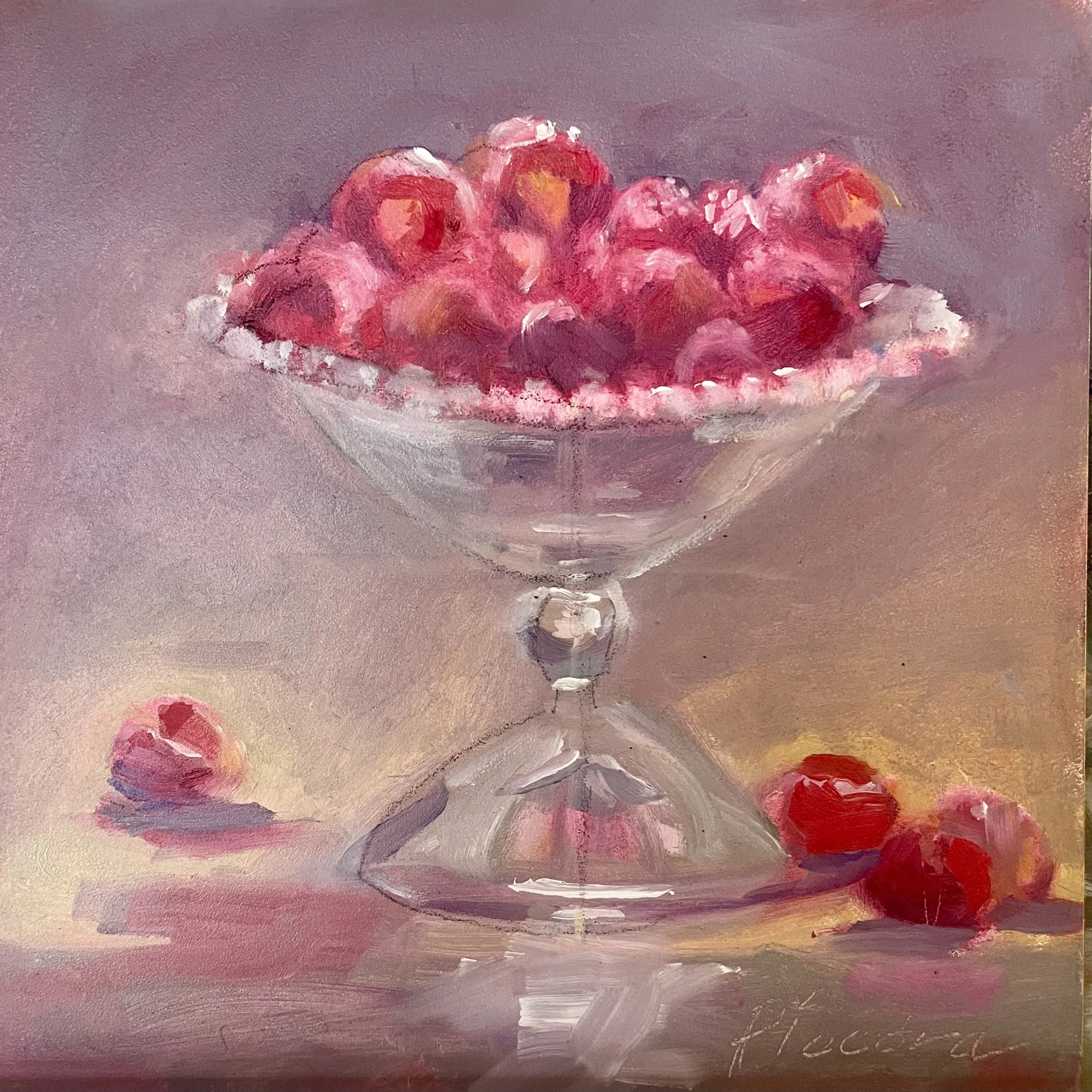 Raspberries in Candlewick