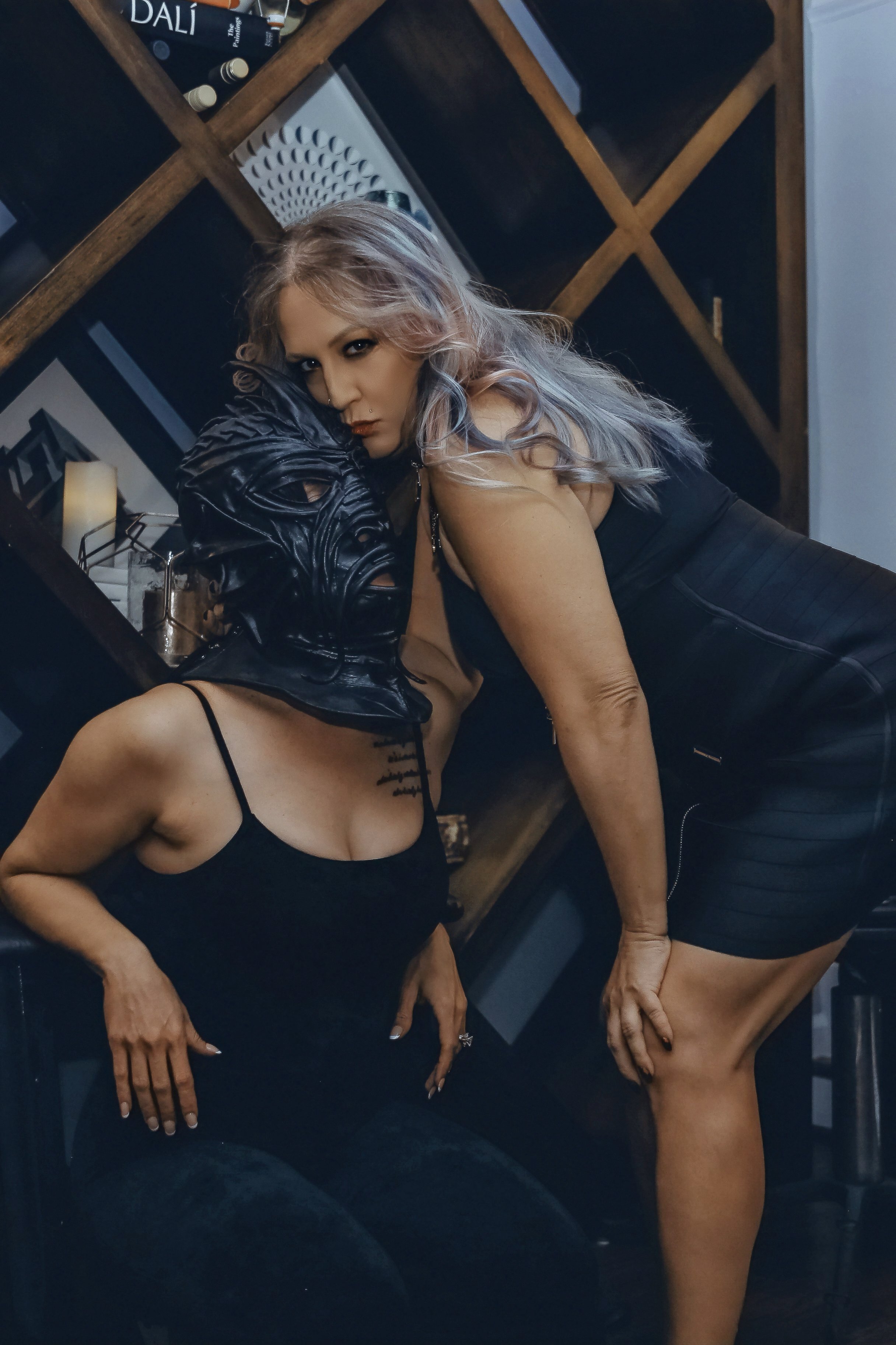 Lady Elle and submissive at The Domicile - photo by Erin Sidney