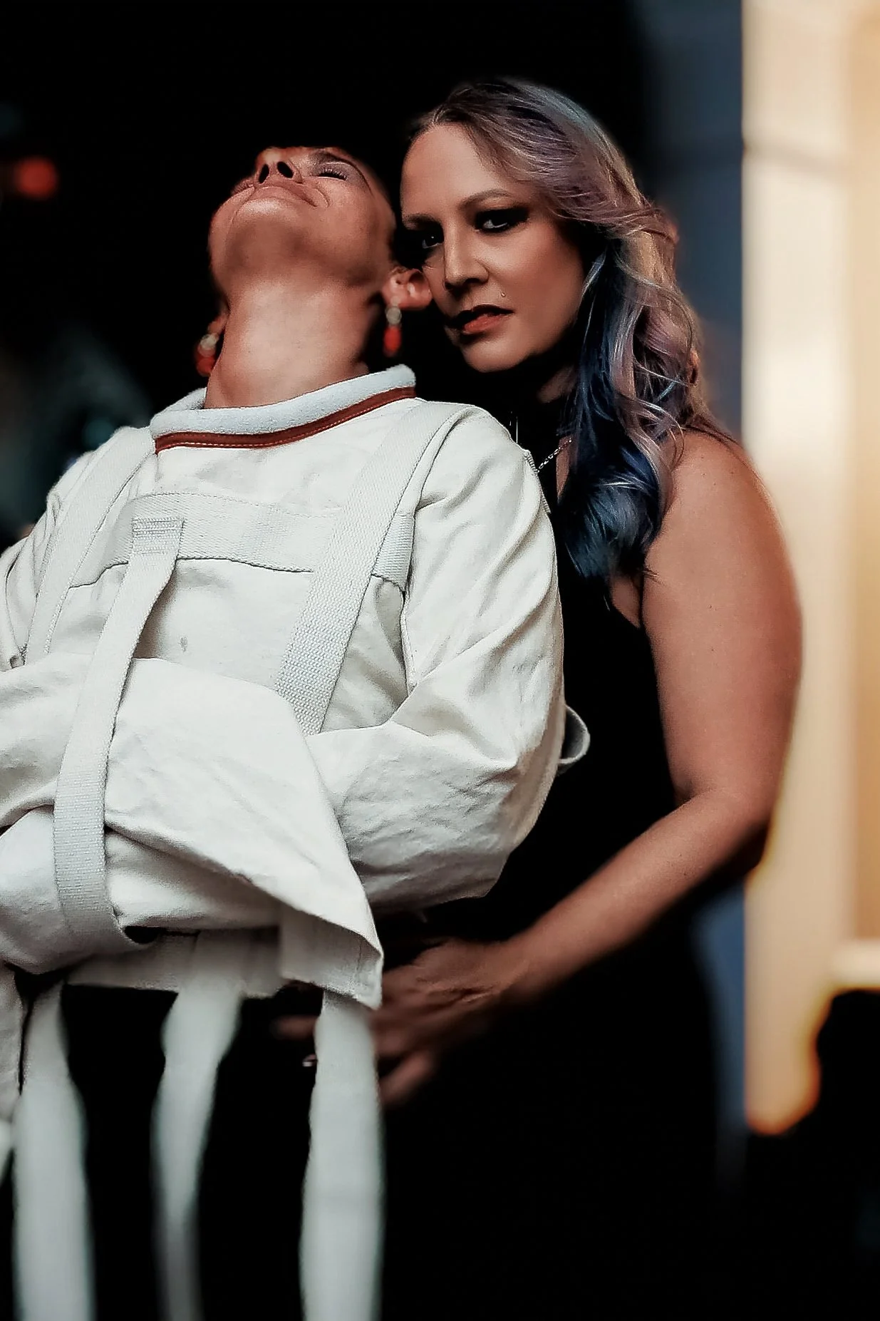 Lady Elle and submissive at The Domicile - photo by Erin Sidney