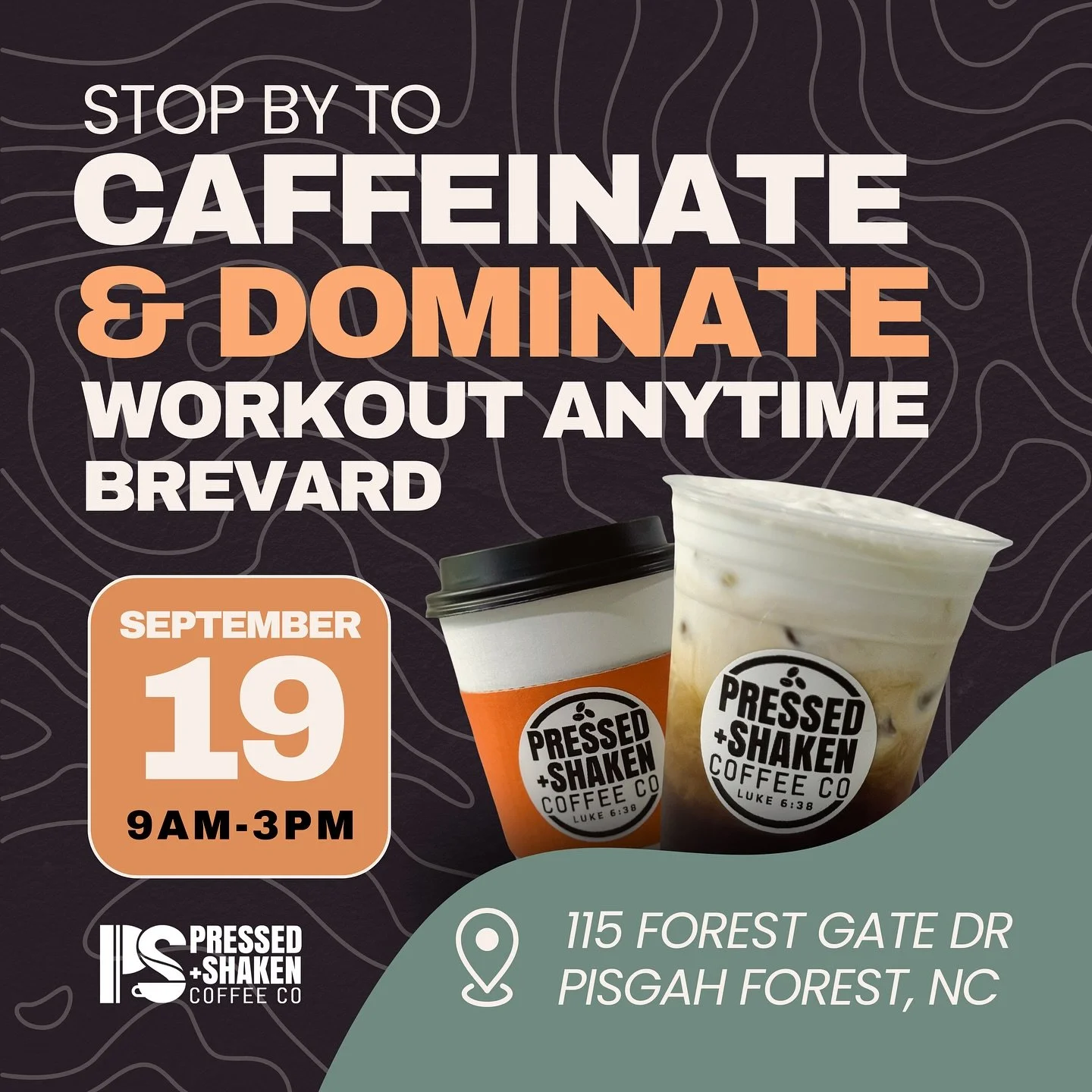 Join me this Friday - September 19th from 9am - 3pm at @workoutanytimebrevard as we CAFFEINATE &amp; DOMINATE! 💪☕️
 
Will be serving up my signature favorites as well as my fall lineup of flavors. You don&rsquo;t want to miss it! ☕️🤍🤩