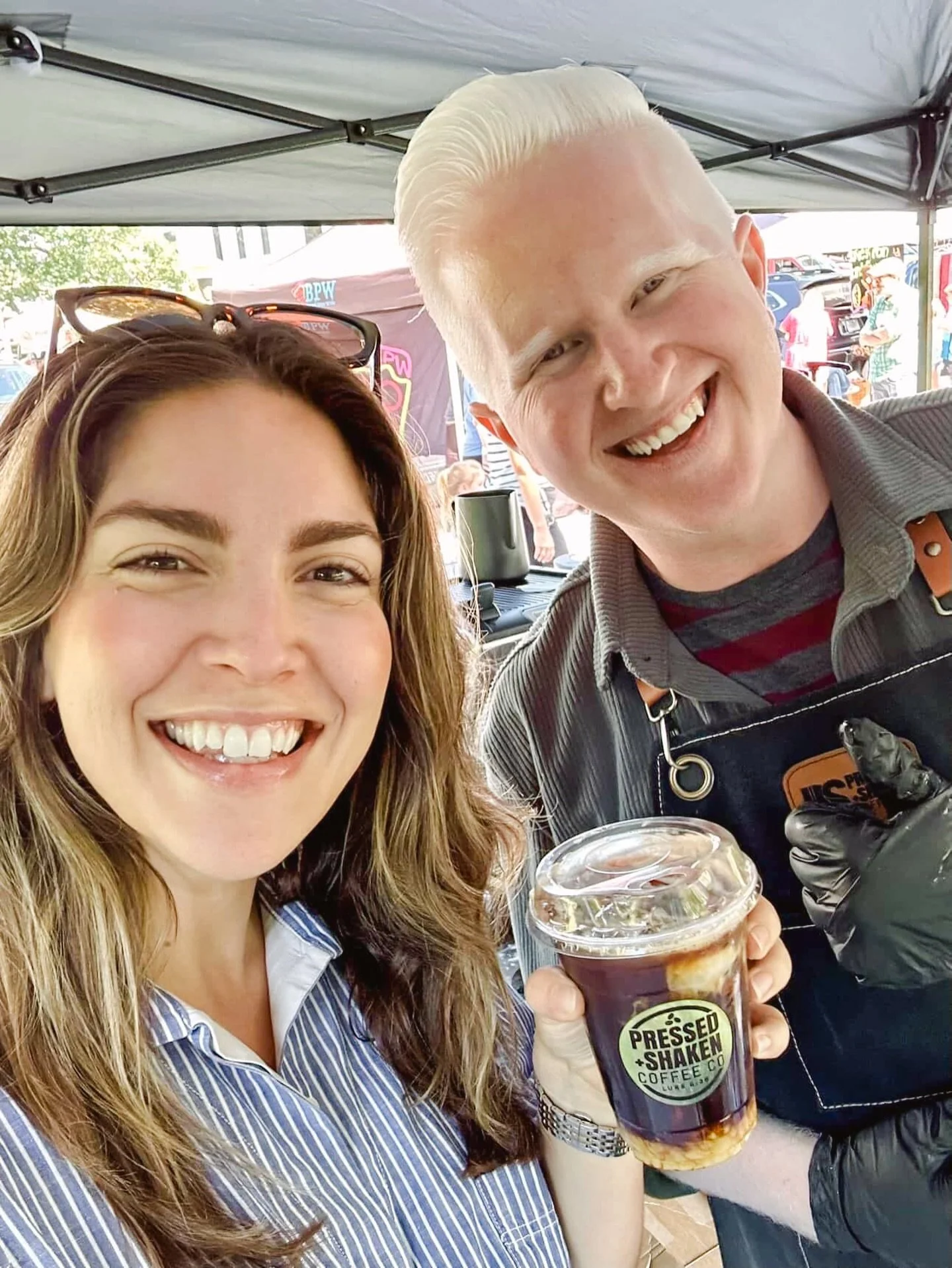 ✨Another &ldquo;Golden Cup&rdquo; winner today at the @transylvaniafarmersmarket !! ✨I just love the added joy this brings when I&rsquo;m able to be say &ldquo;surprise you got a golden cup so your drink is free!!&rdquo;
 
Yes I did get inspiration f