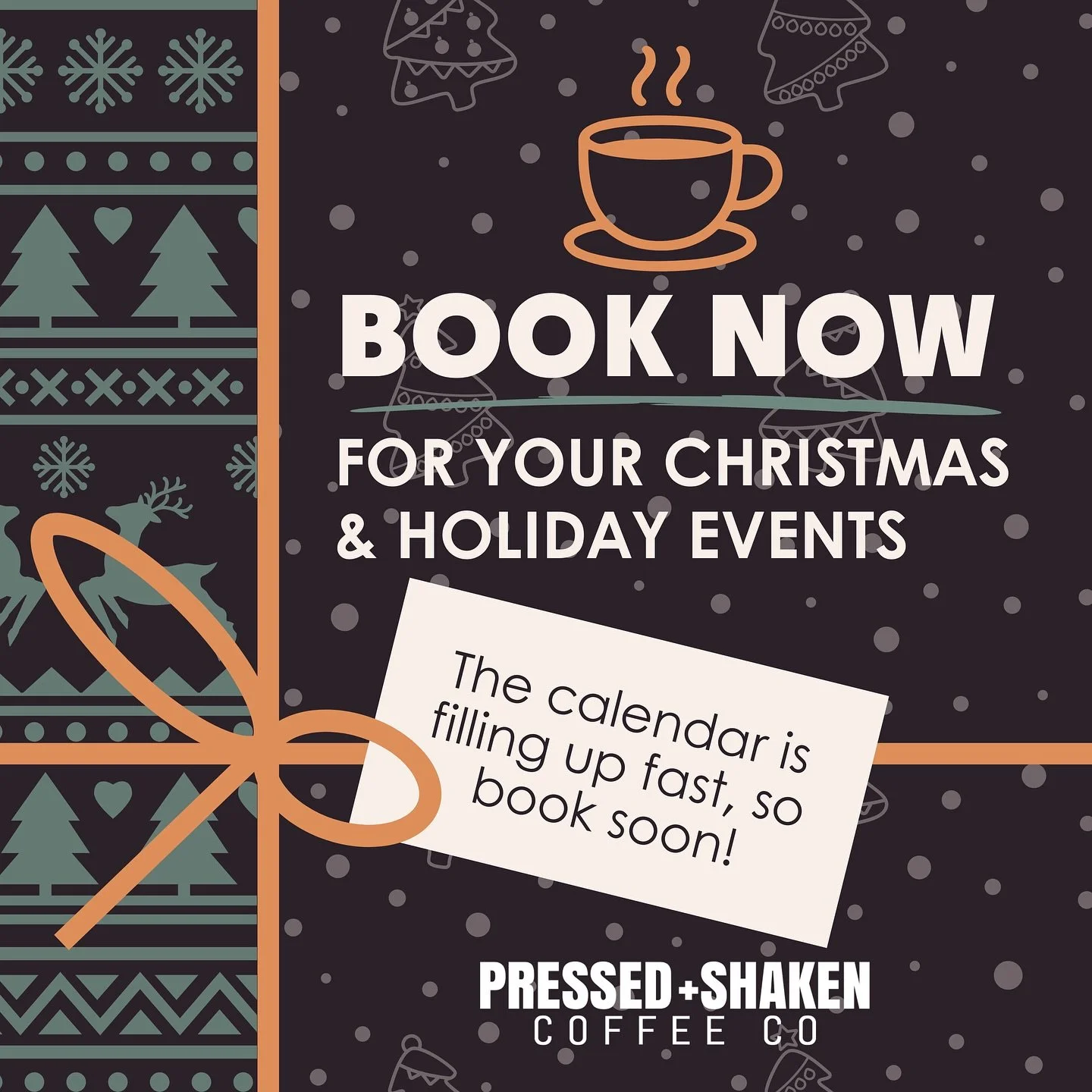 ✨☕ Bring the holiday cheer (and caffeine!) straight to your event! ☕✨
 
Whether it&rsquo;s a Christmas party, corporate gathering, or cozy winter celebration &mdash; PS Coffee Co mobile coffee cart brings handcrafted drinks, warm smiles, and festive 